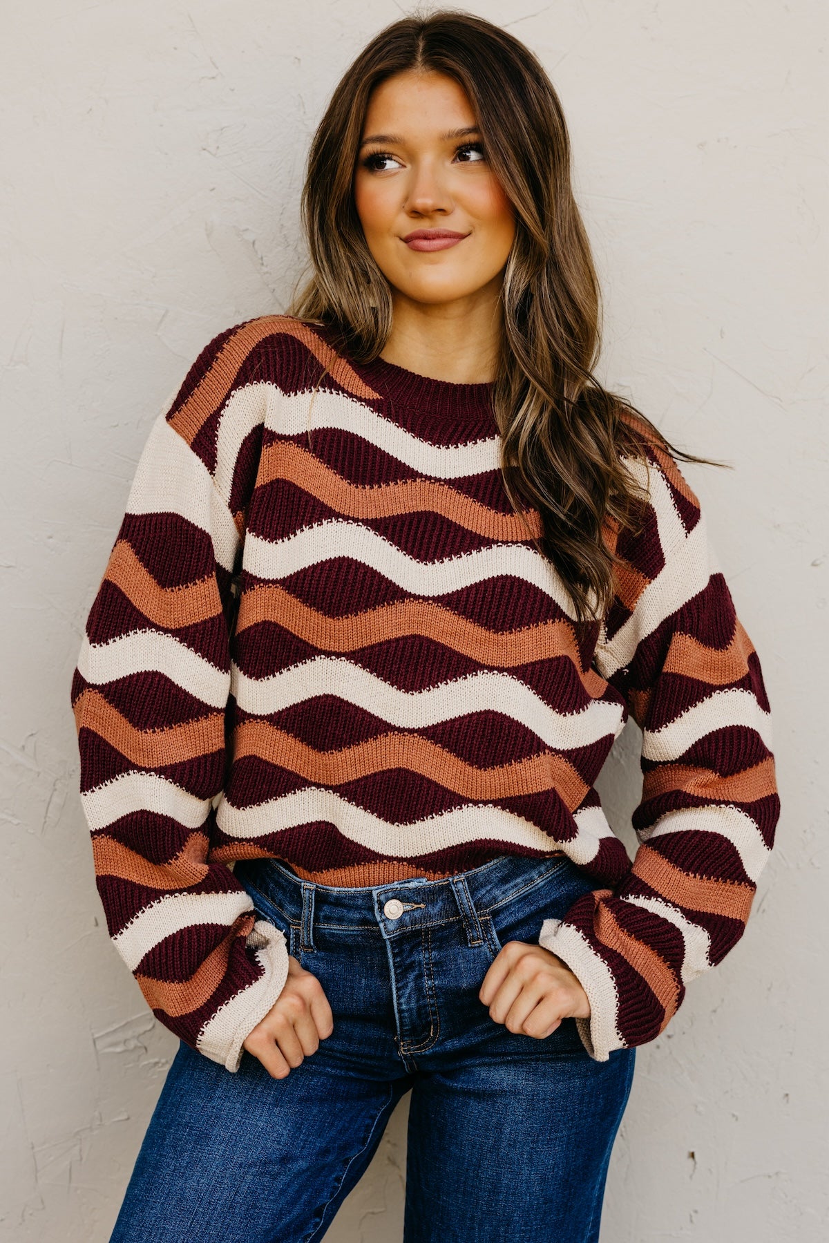 The Melany Wavy Sweater