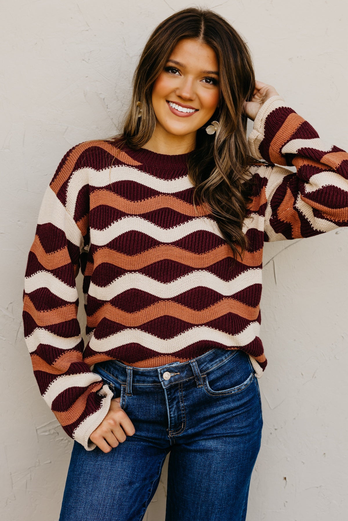 The Melany Wavy Sweater
