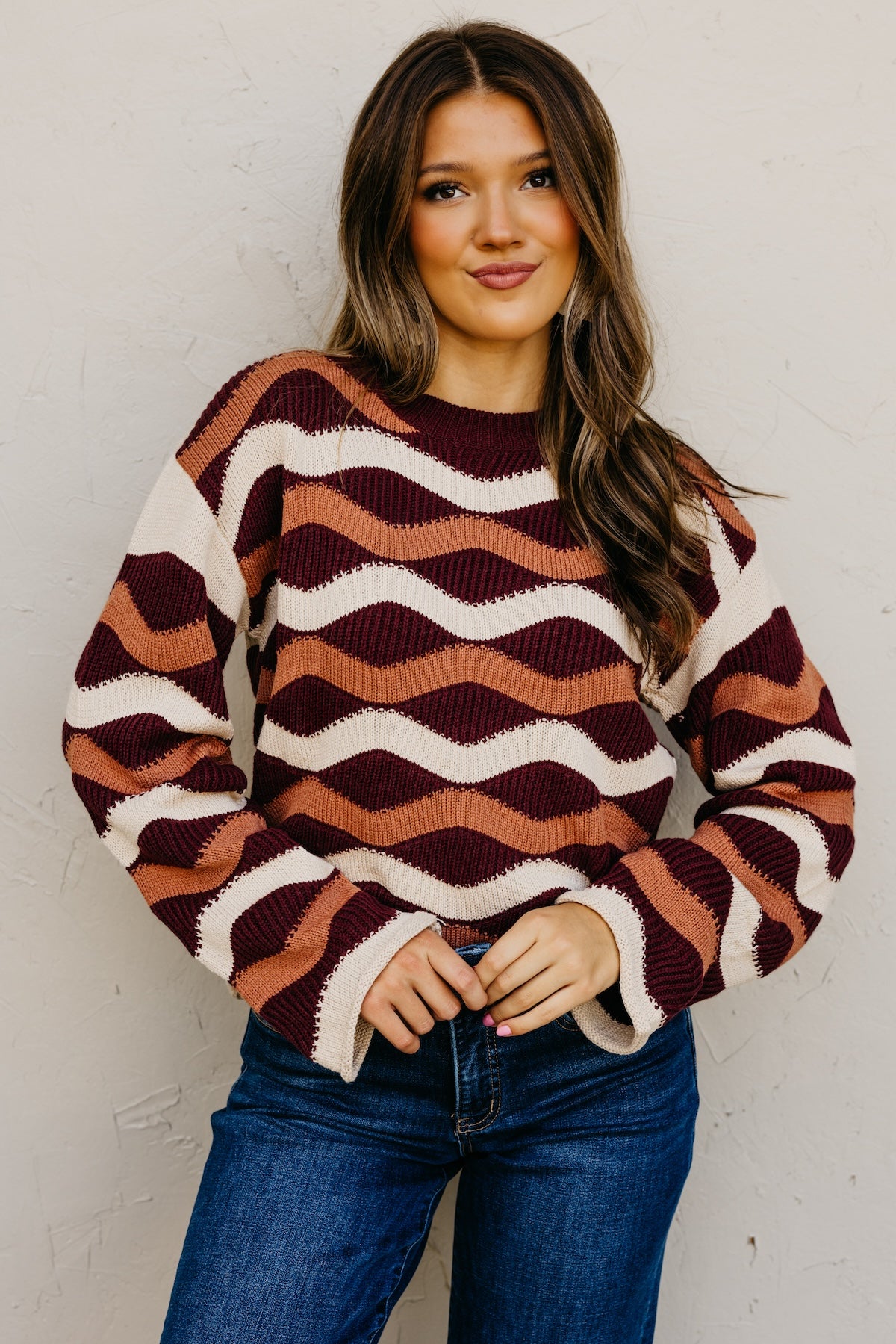 The Melany Wavy Sweater