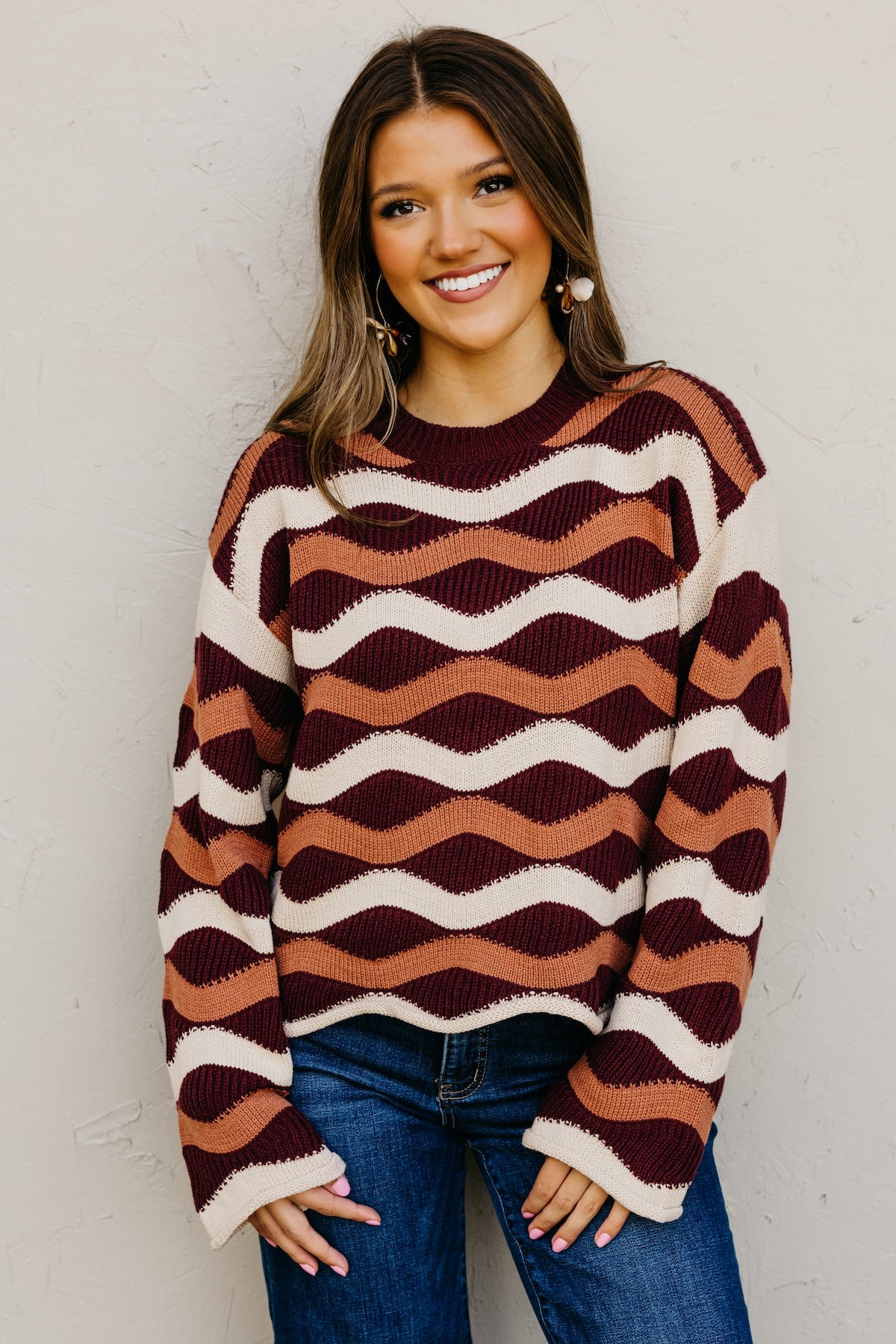 The Melany Wavy Sweater