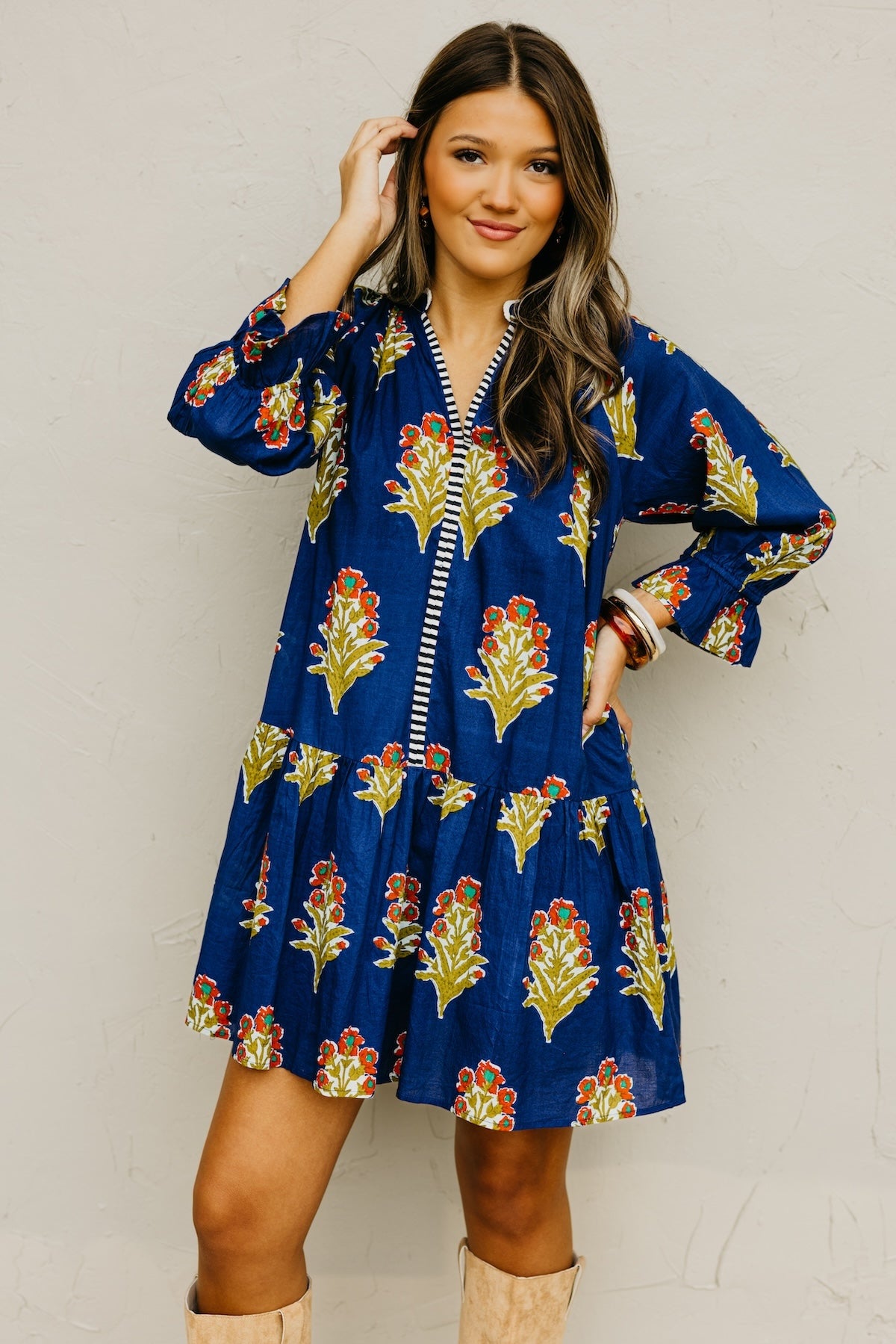 The Webster Floral Woven Mini Dress