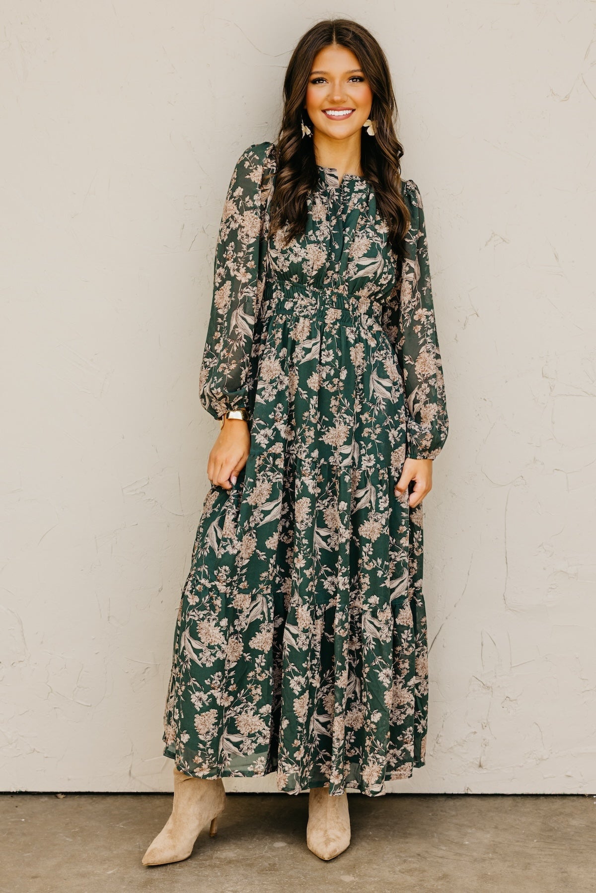 The Maren Floral Tiered Maxi Dress