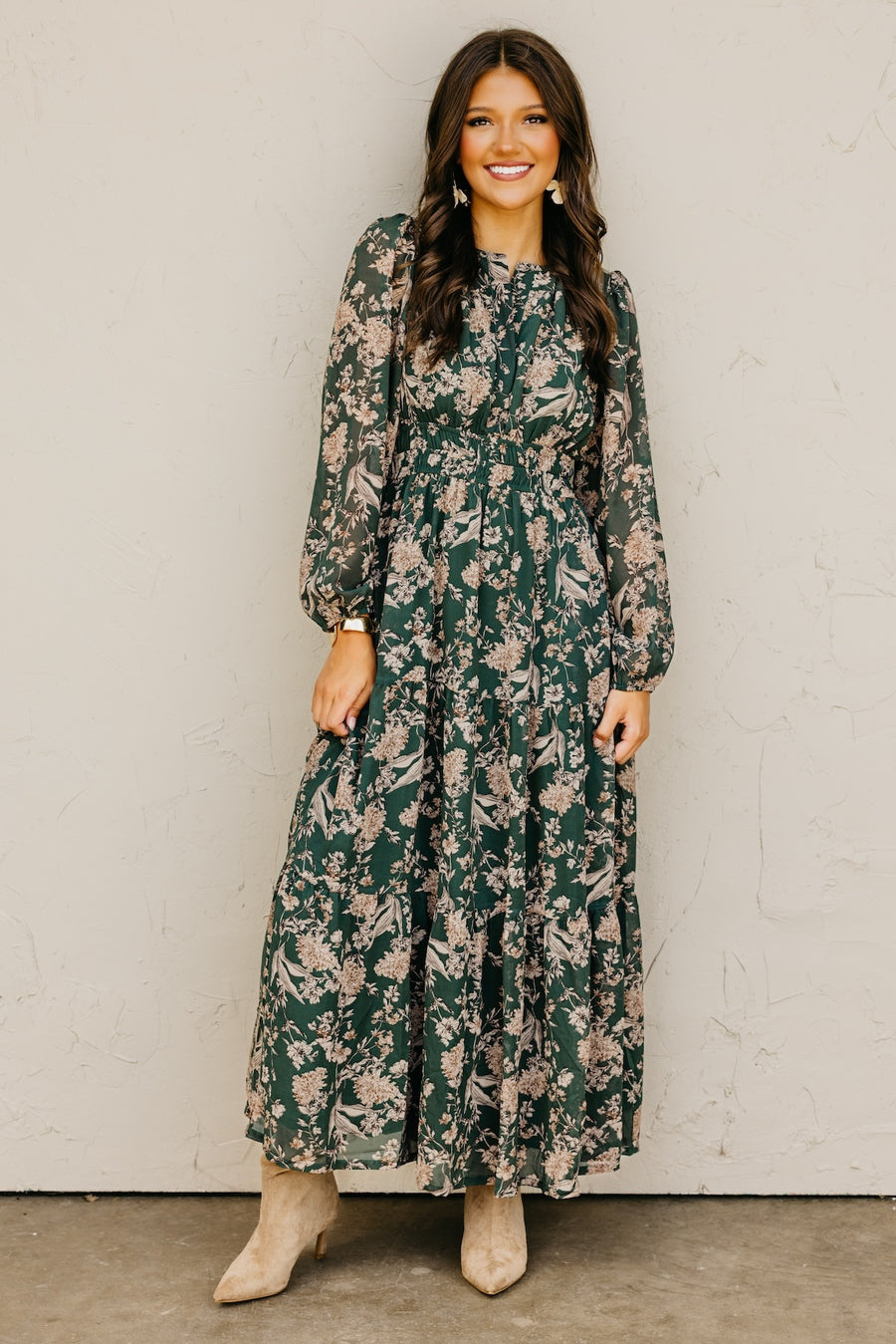The Maren Floral Tiered Maxi Dress