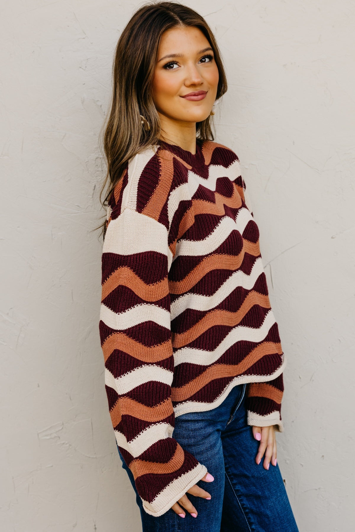 The Melany Wavy Sweater