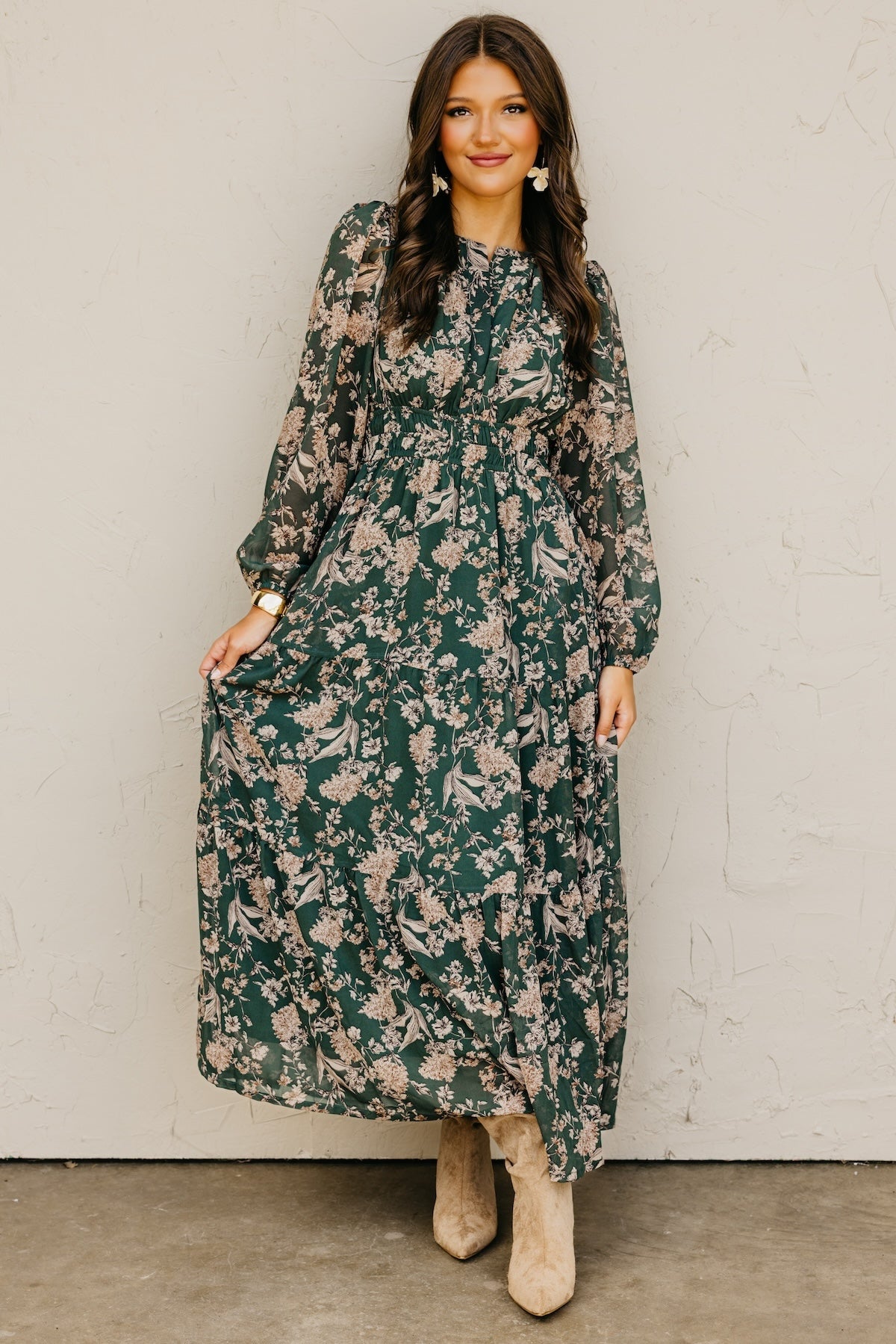 The Maren Floral Tiered Maxi Dress