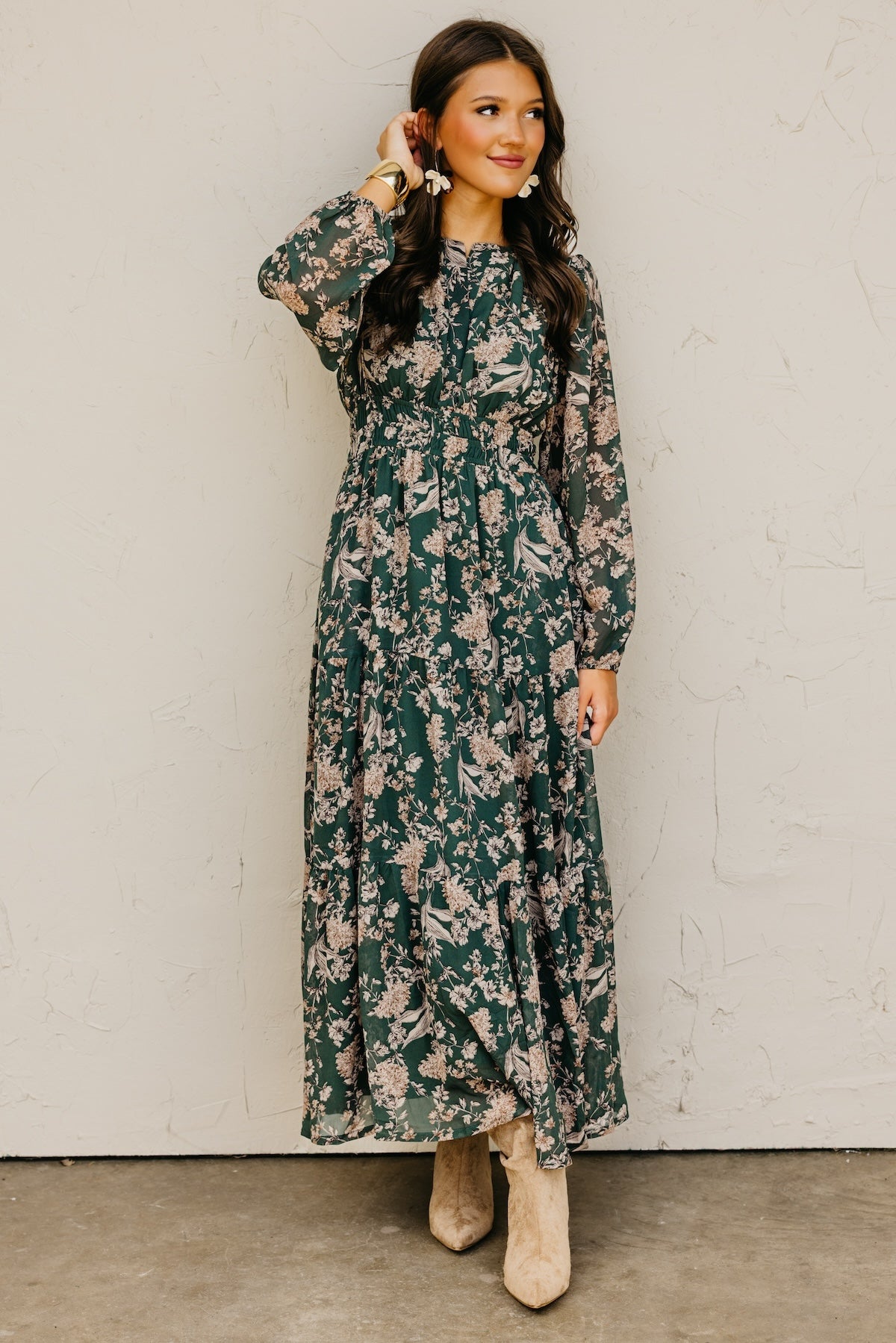 The Maren Floral Tiered Maxi Dress