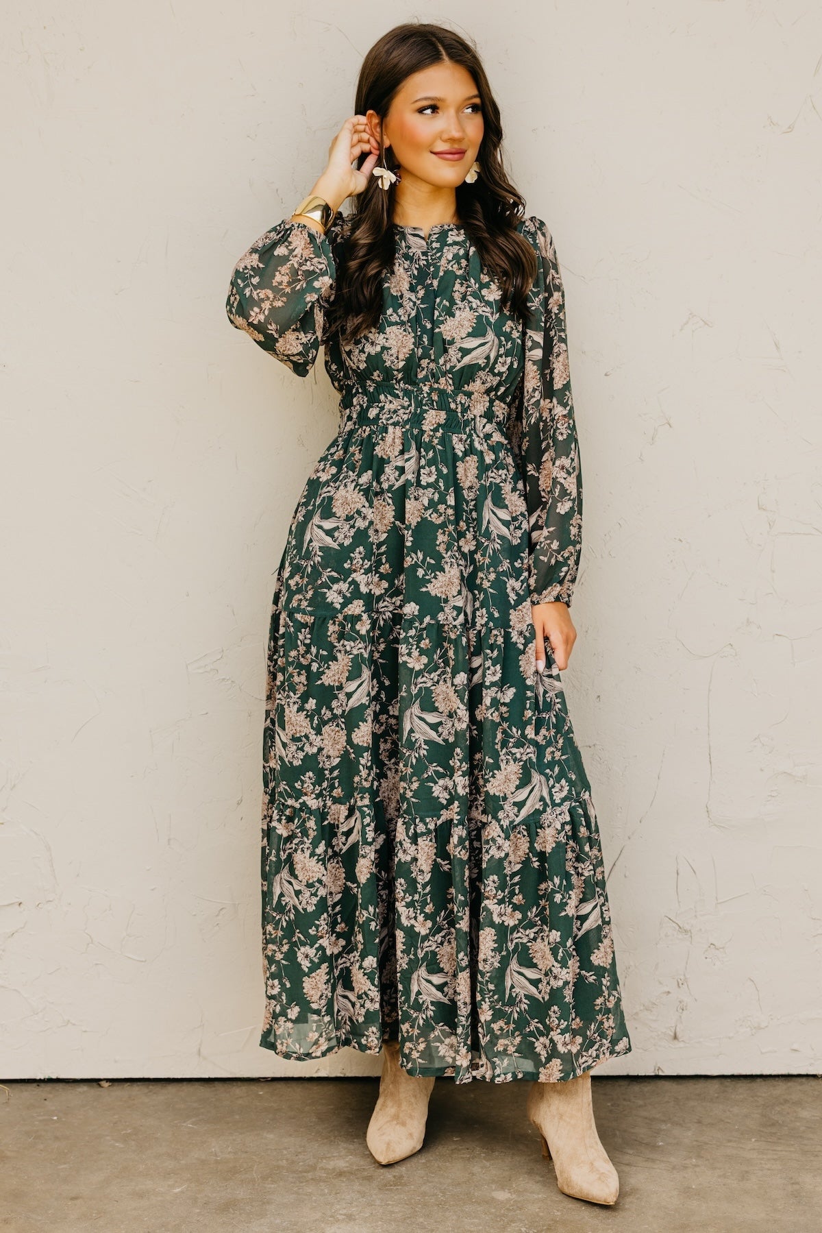 The Maren Floral Tiered Maxi Dress
