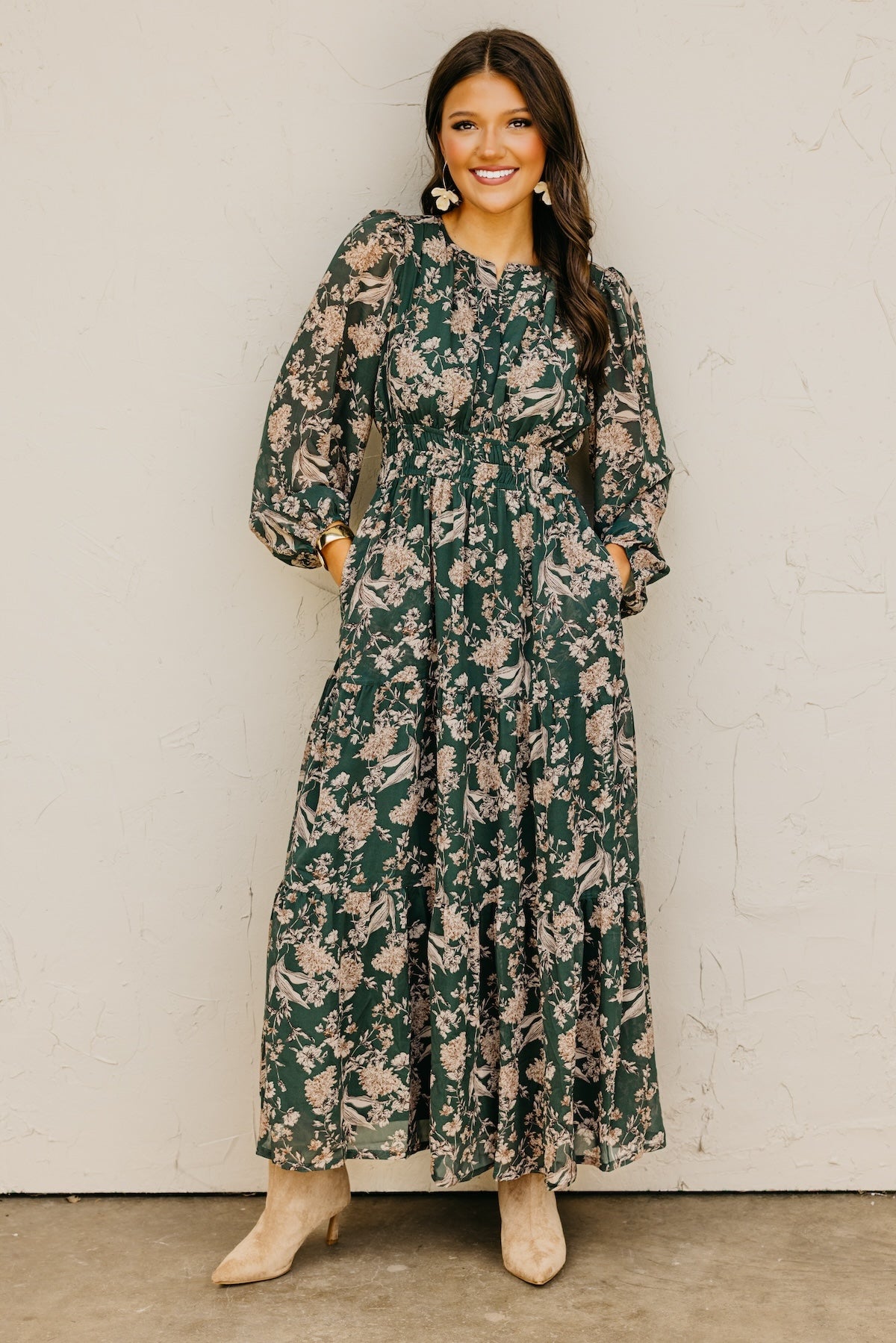 The Maren Floral Tiered Maxi Dress