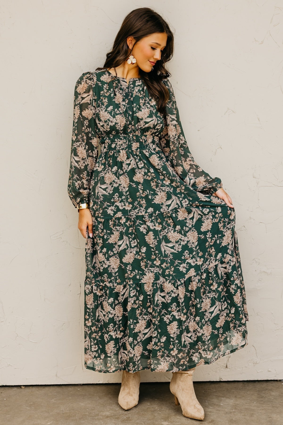 The Maren Floral Tiered Maxi Dress