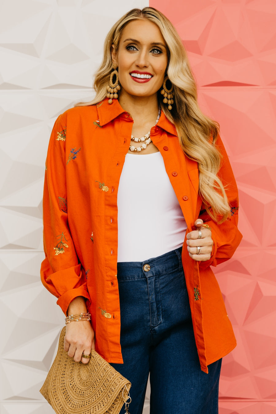 The Garrett Floral Embroidered Shirt