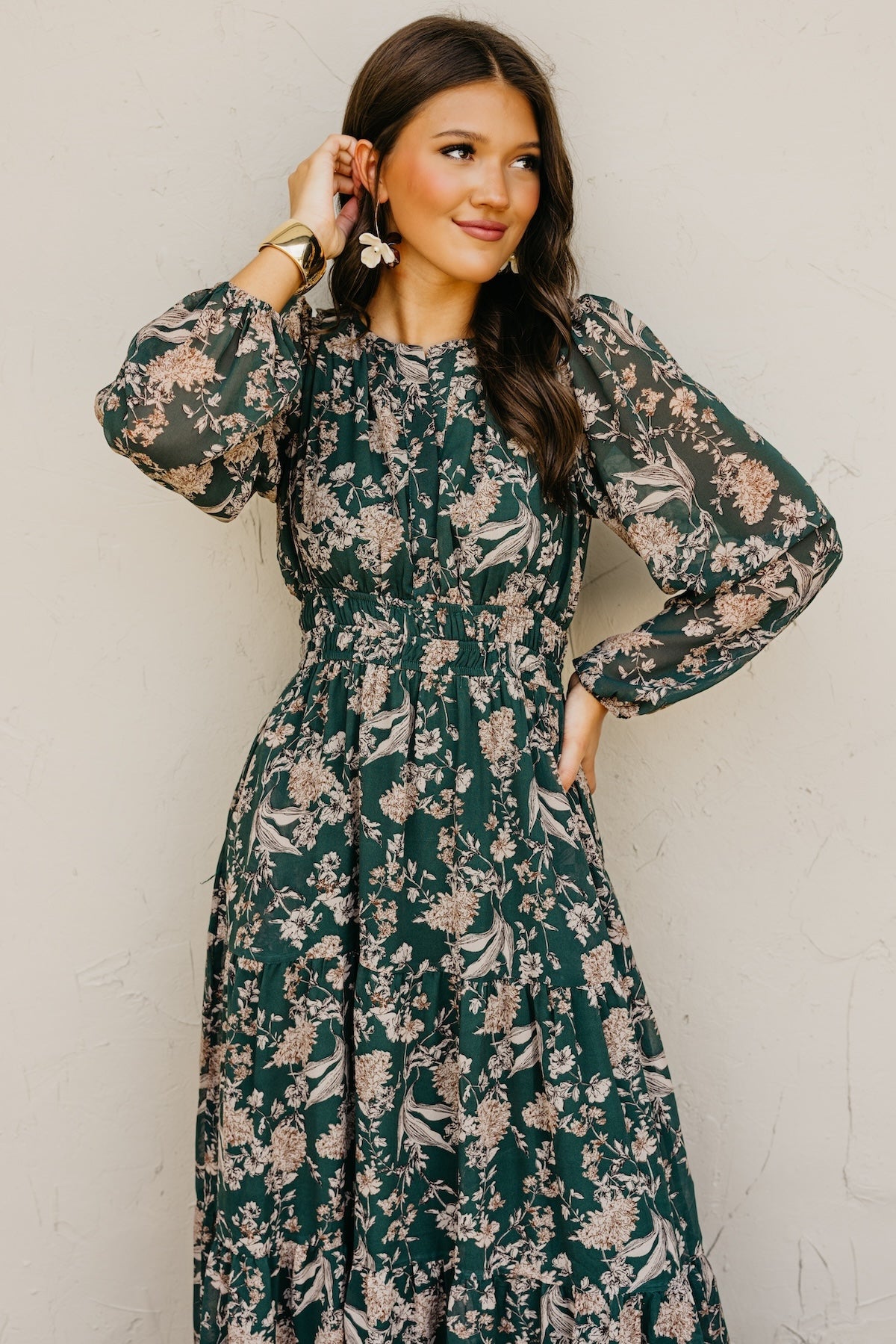 The Maren Floral Tiered Maxi Dress