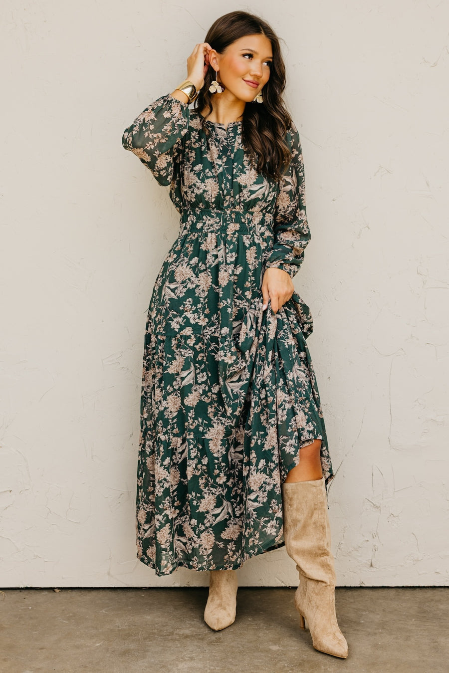 The Maren Floral Tiered Maxi Dress