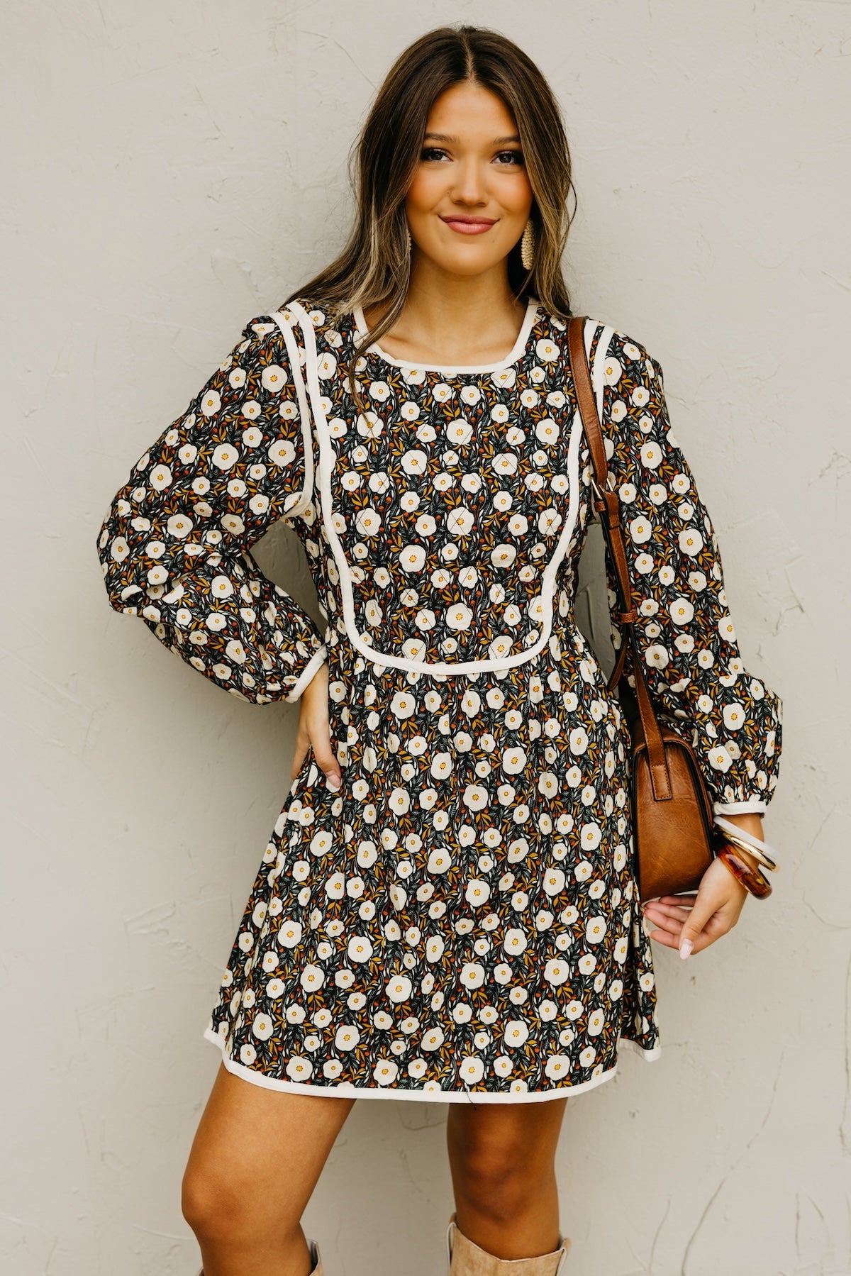 The Elyse Floral Tie Back Mini Dress