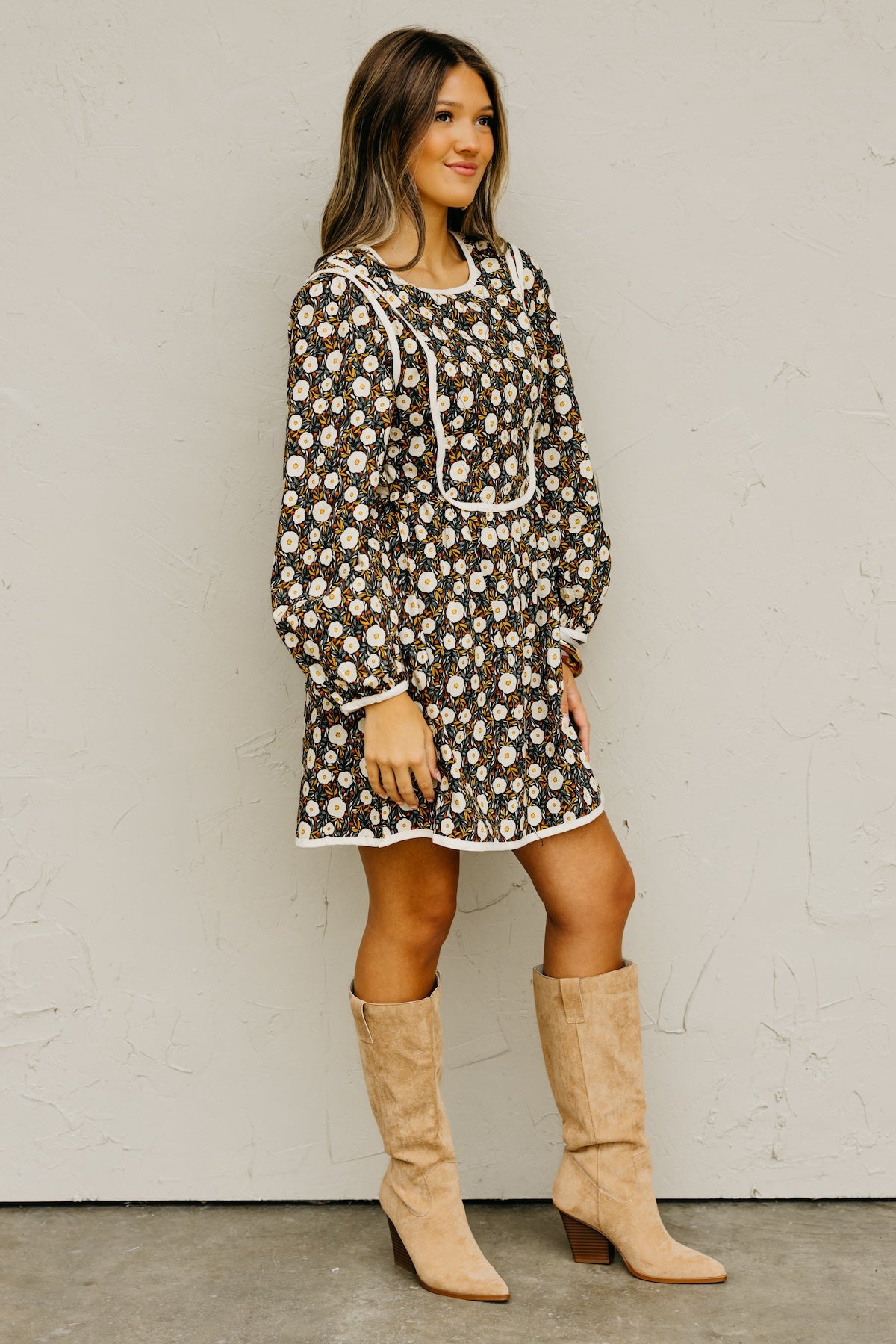 The Elyse Floral Tie Back Mini Dress