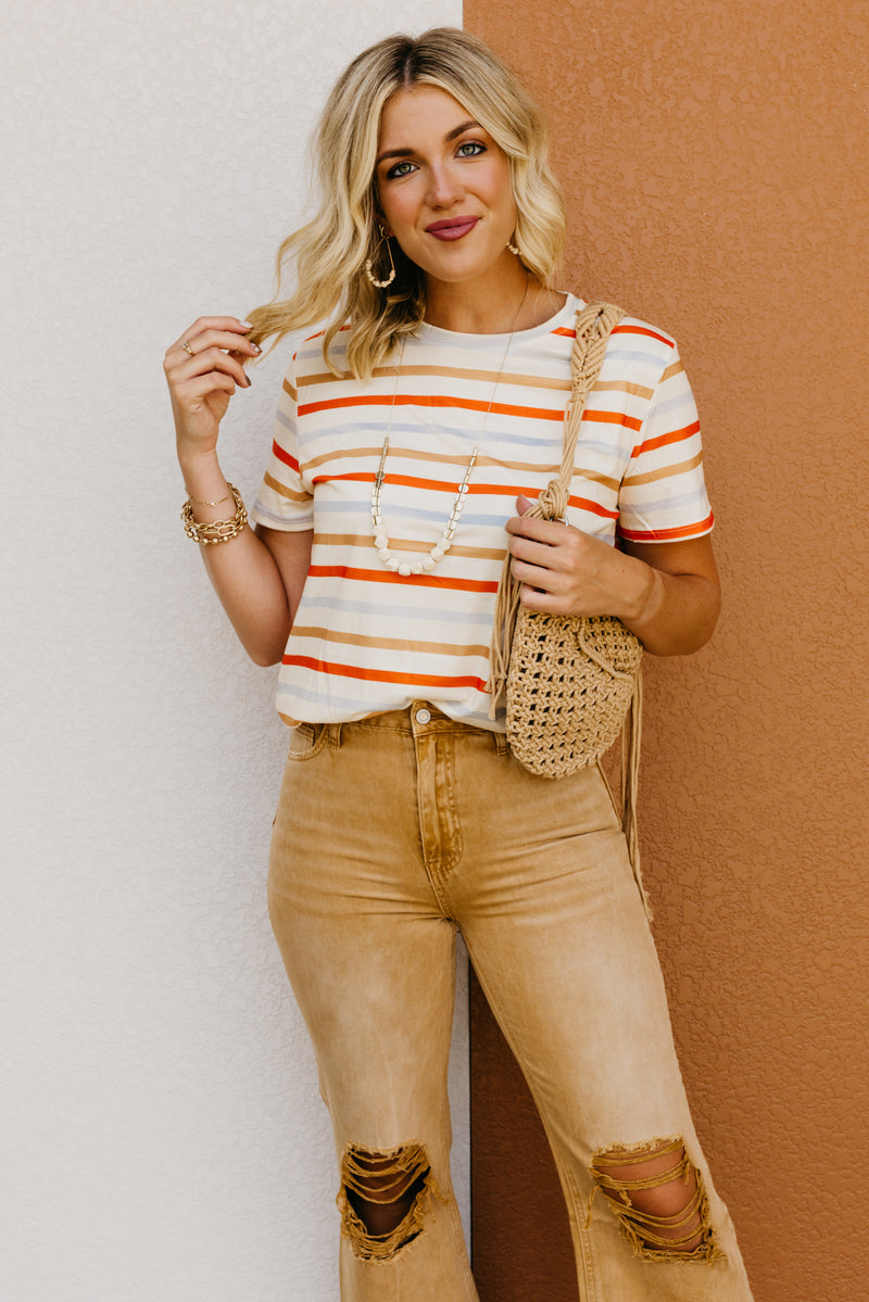 The Brody Striped Fall Tee