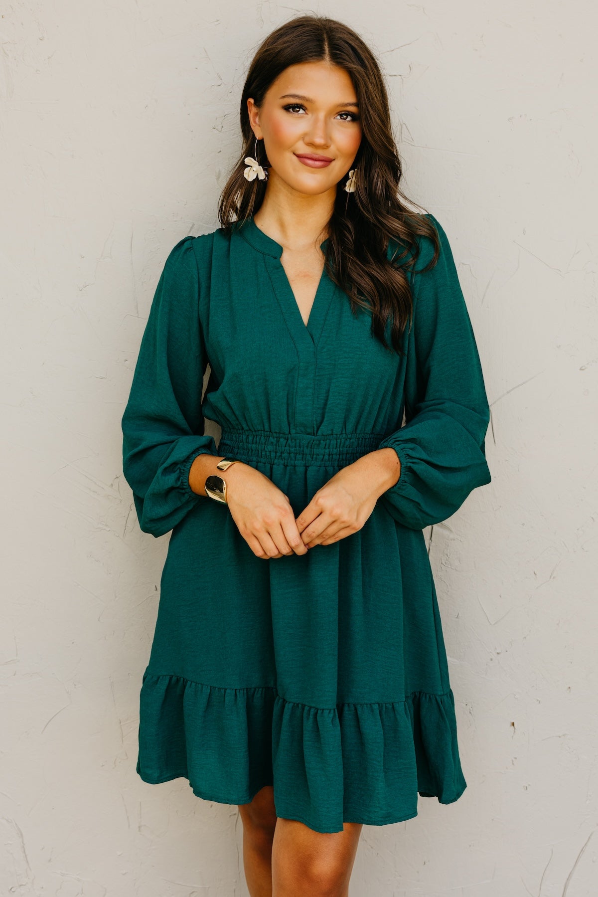 The Irene Elastic Waist Mini Dress
