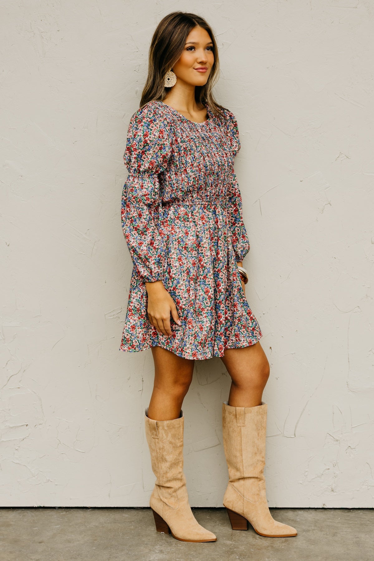 The Urban Floral Smocked Mini Dress