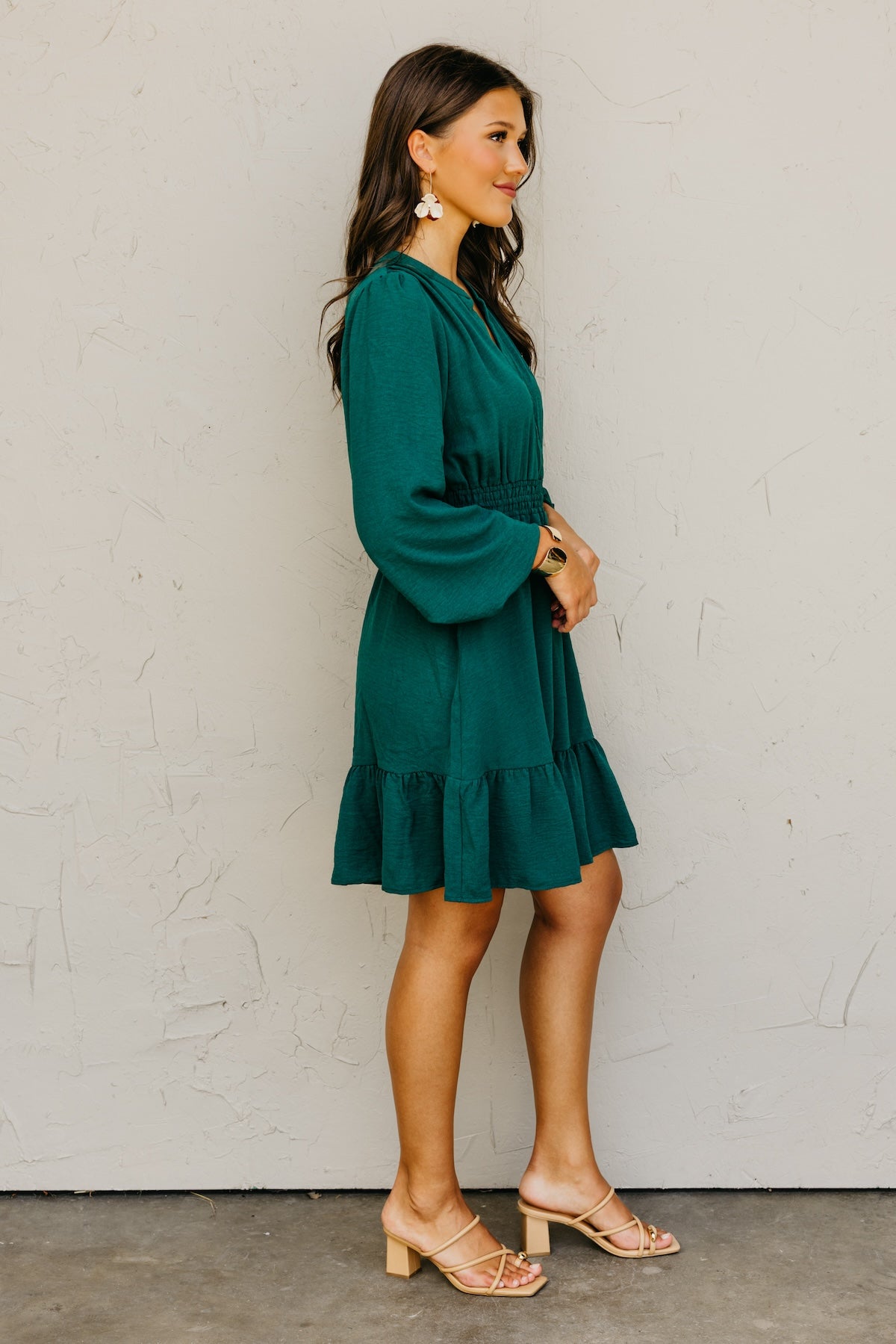 The Irene Elastic Waist Mini Dress