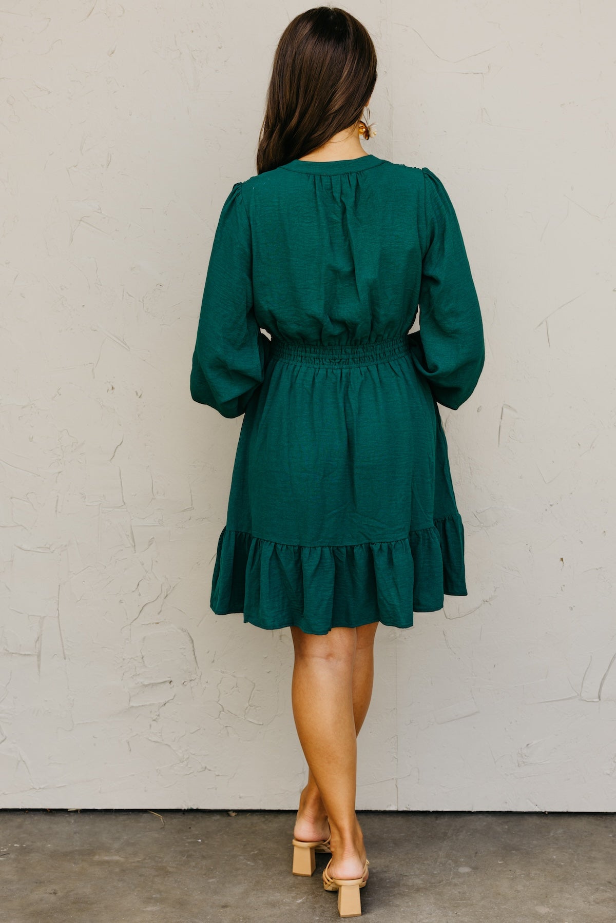 The Irene Elastic Waist Mini Dress