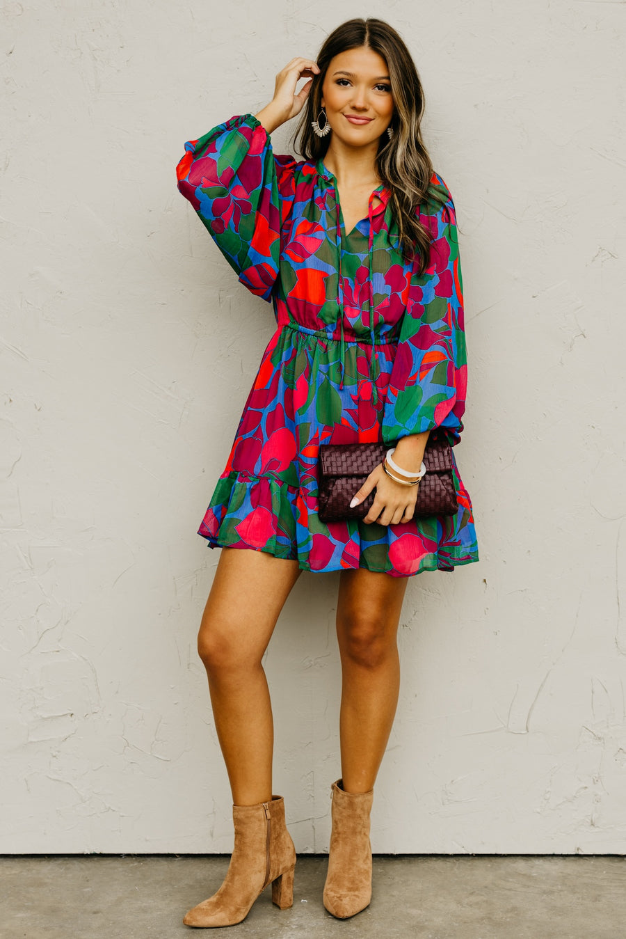 The Megan Floral Mini Dress