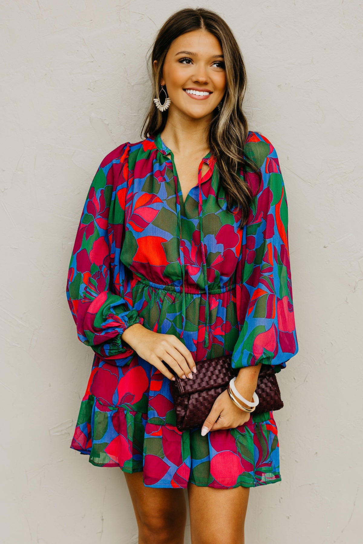 The Megan Floral Mini Dress
