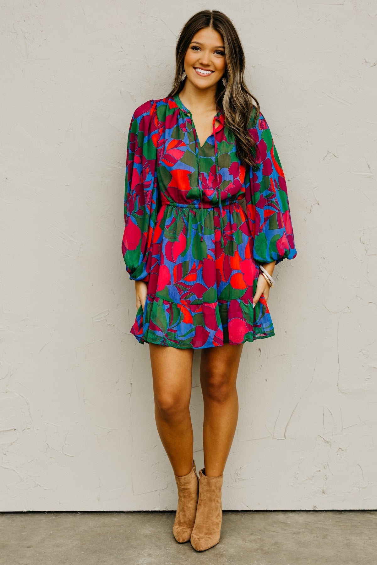 The Megan Floral Mini Dress