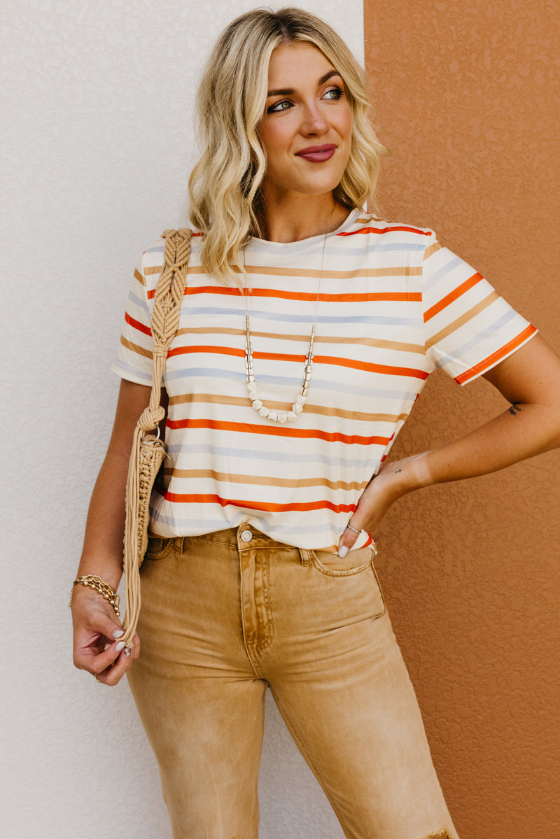 The Brody Striped Fall Tee