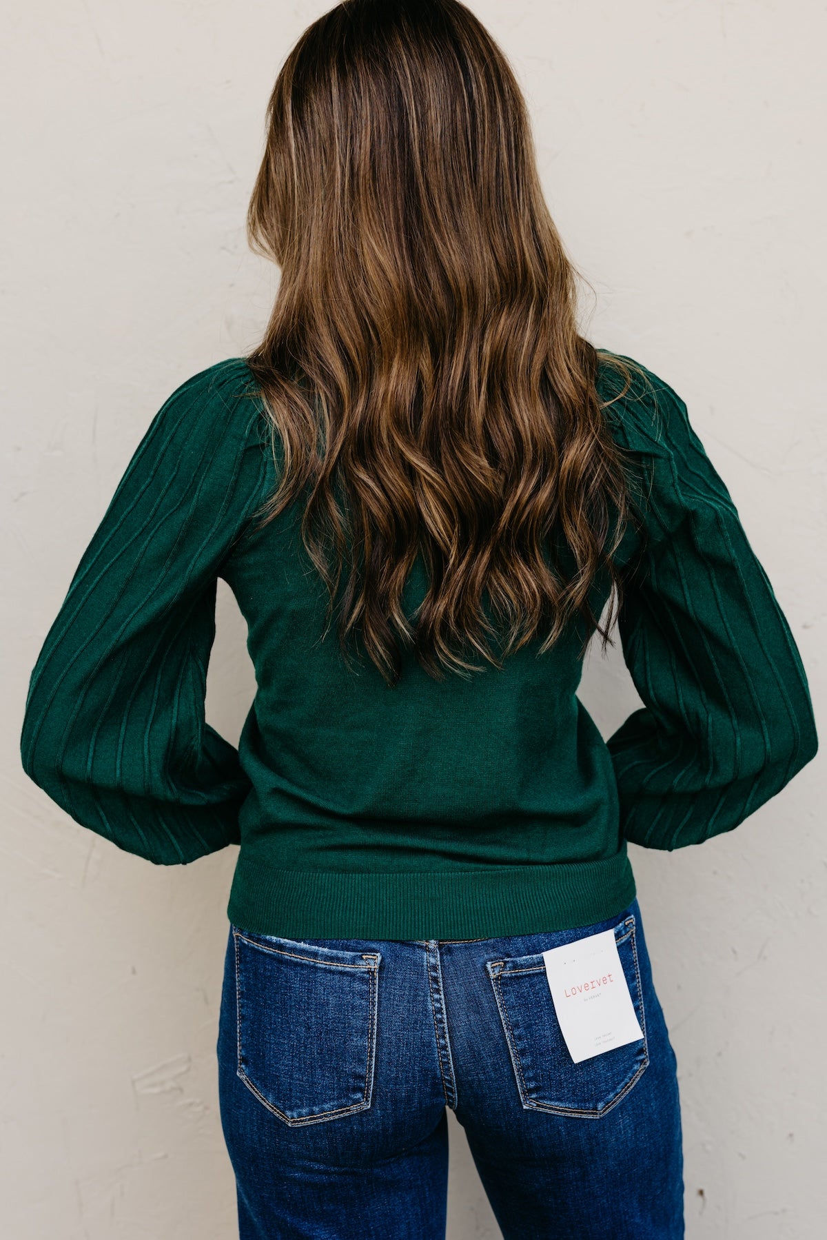 The Aleesia Pleated Puff Sleeve Sweater