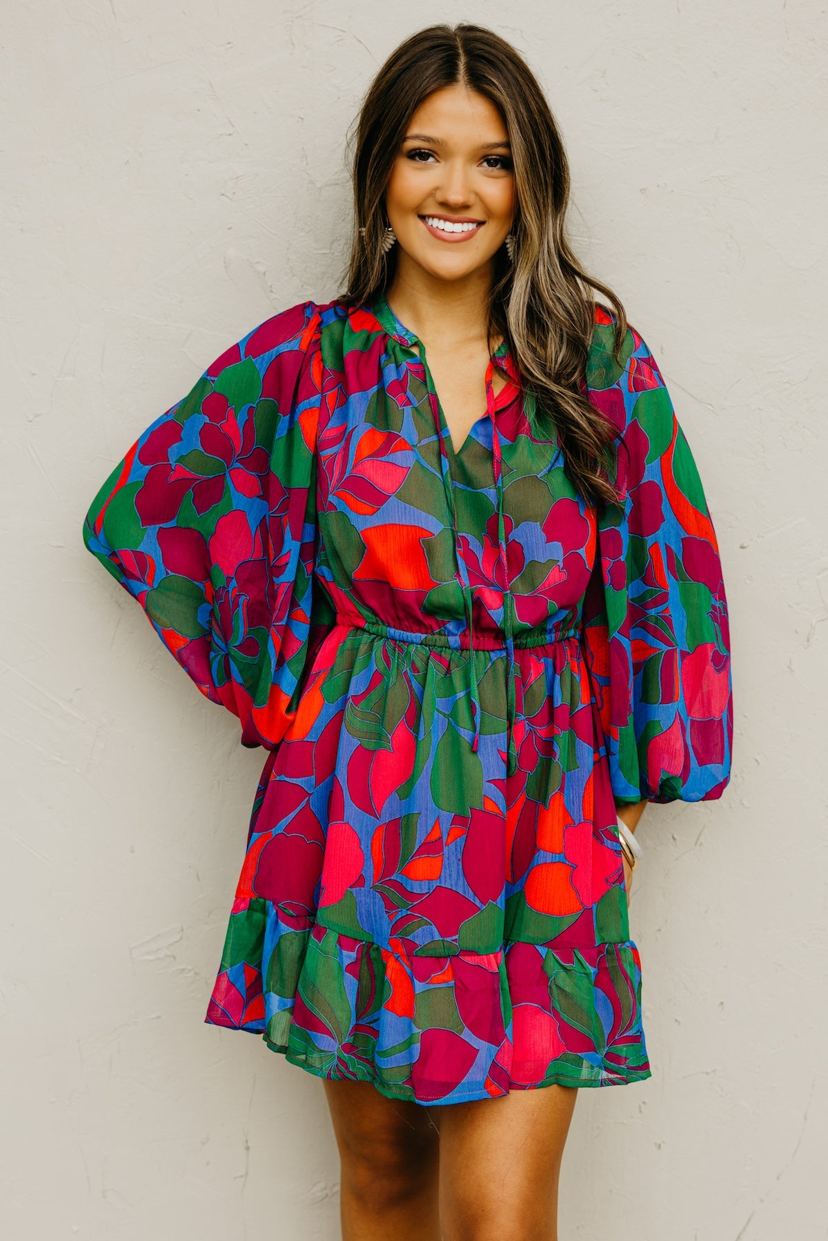 The Megan Floral Mini Dress