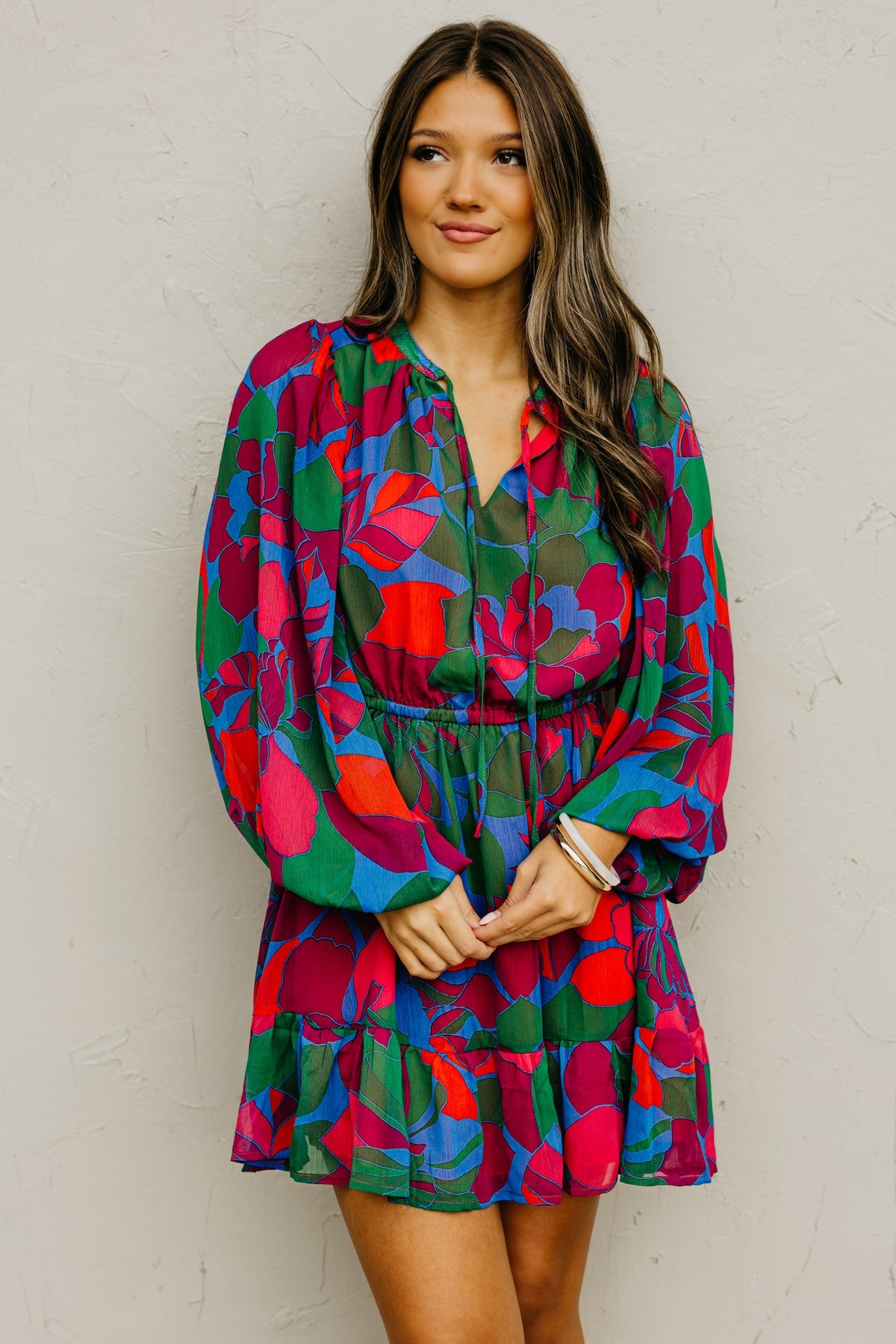 The Megan Floral Mini Dress