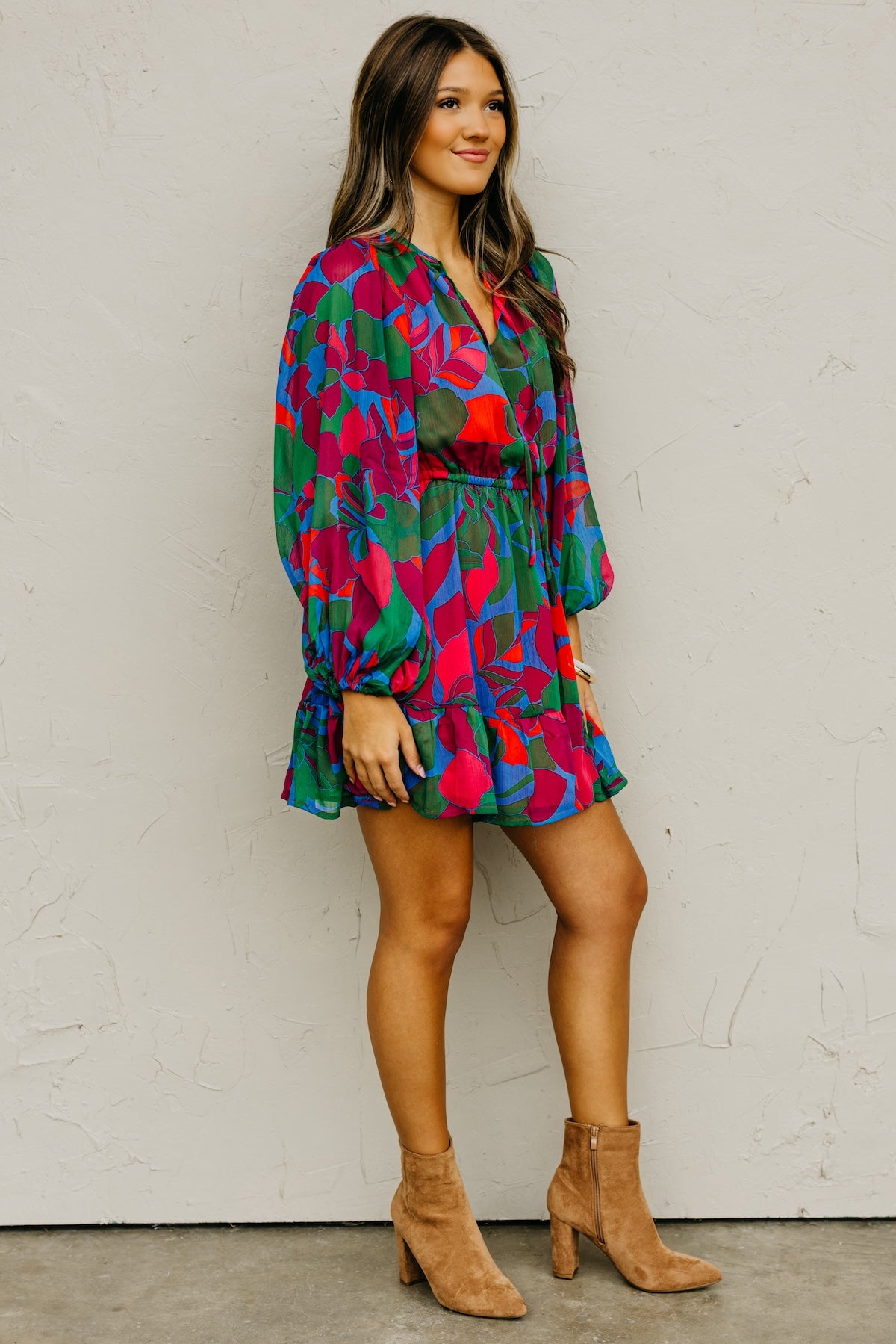 The Megan Floral Mini Dress