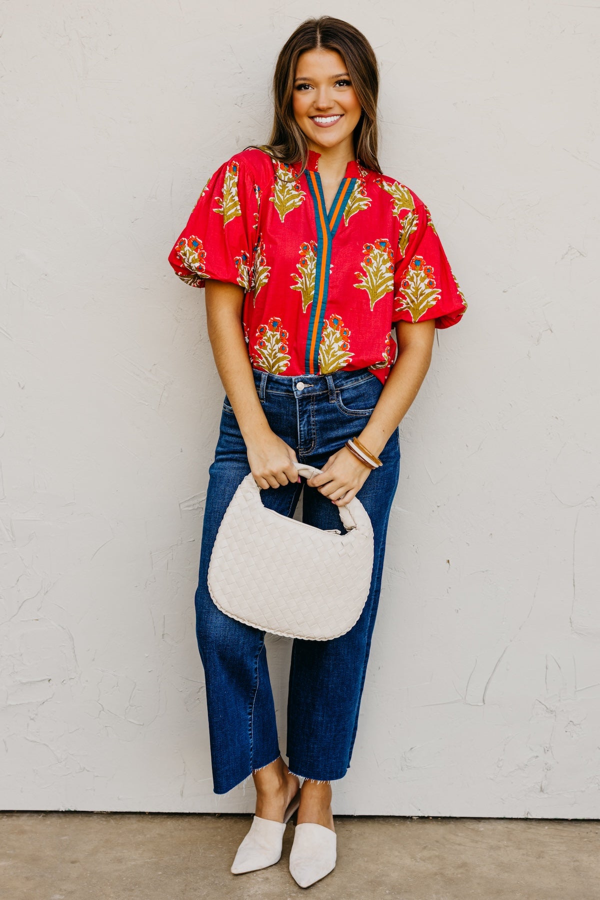The Elias Floral Puff Sleeve Top