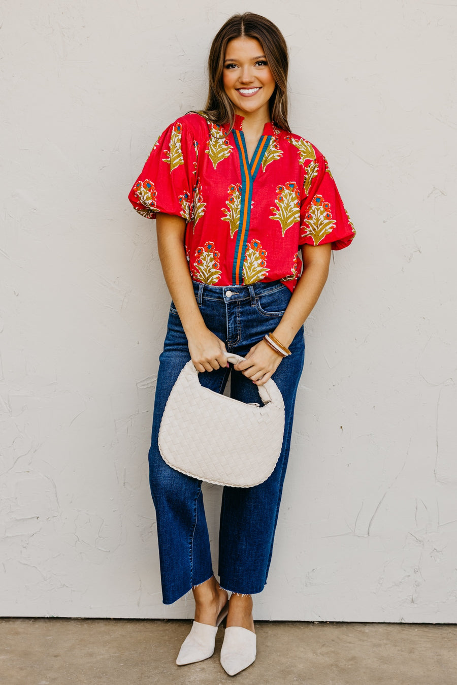 The Elias Floral Puff Sleeve Top