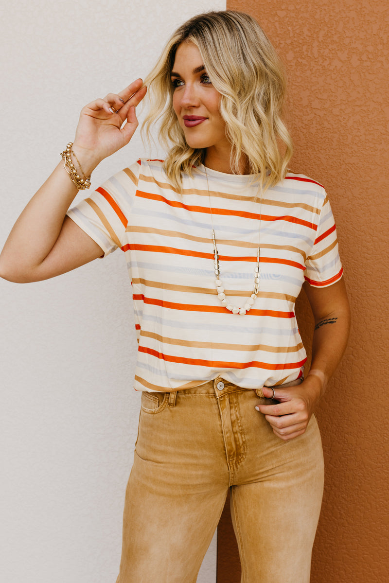 The Brody Striped Fall Tee
