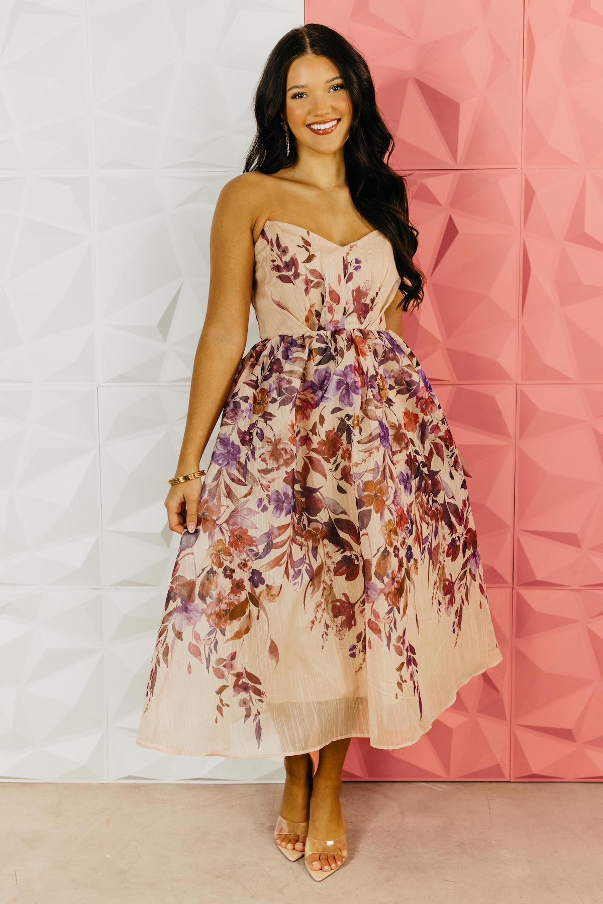 The Lydia Floral Midi Dress
