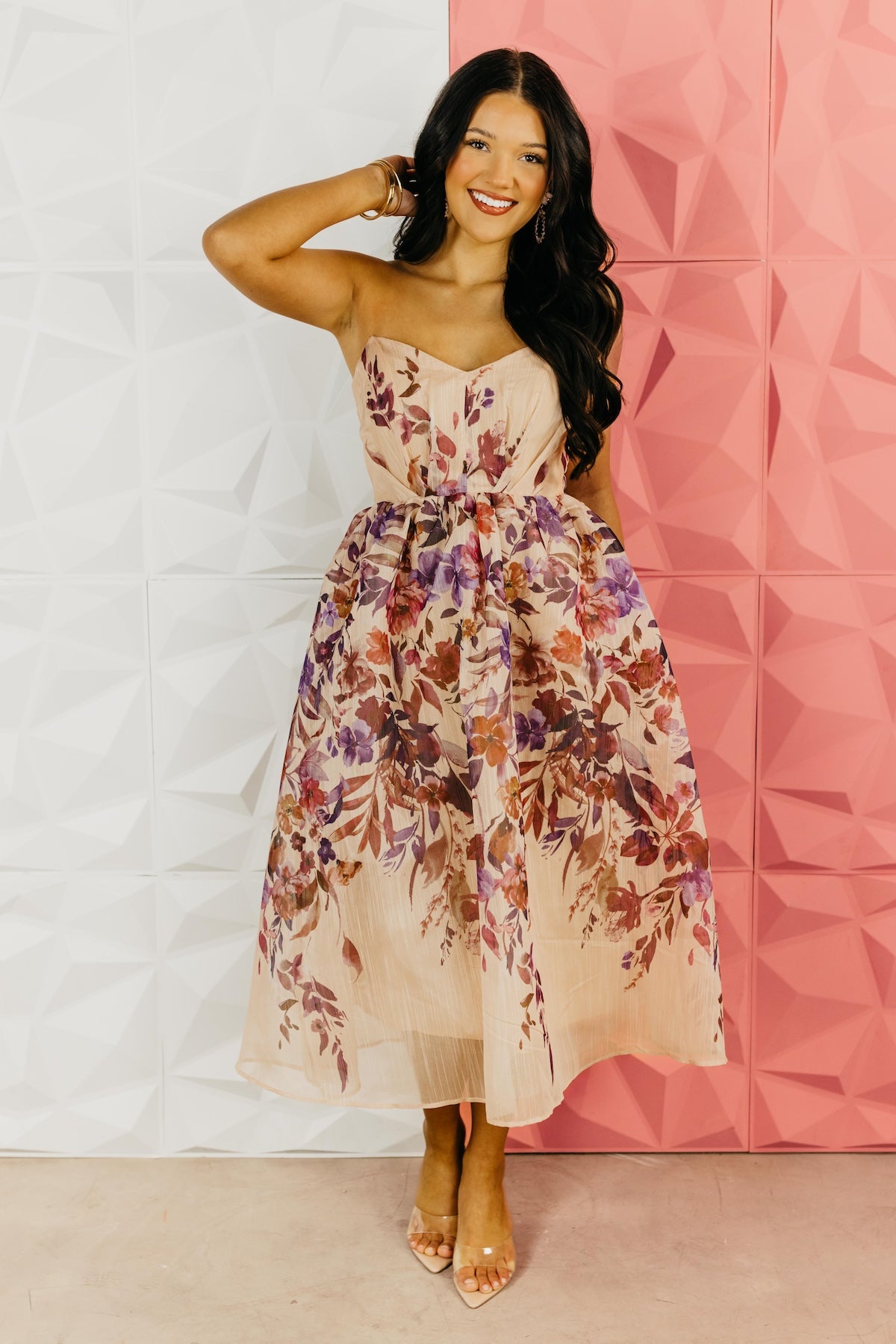 The Lydia Floral Midi Dress