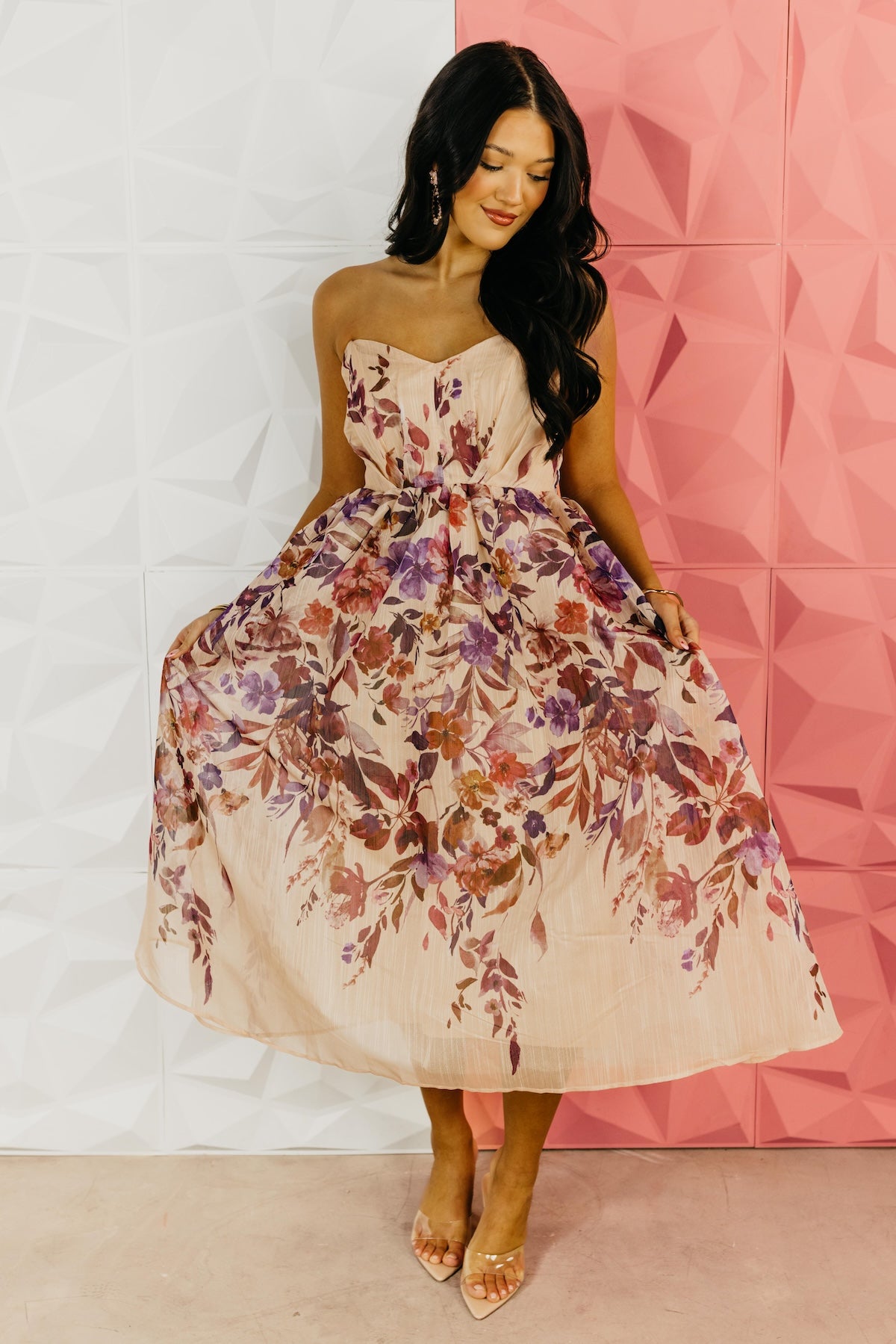 The Lydia Floral Midi Dress