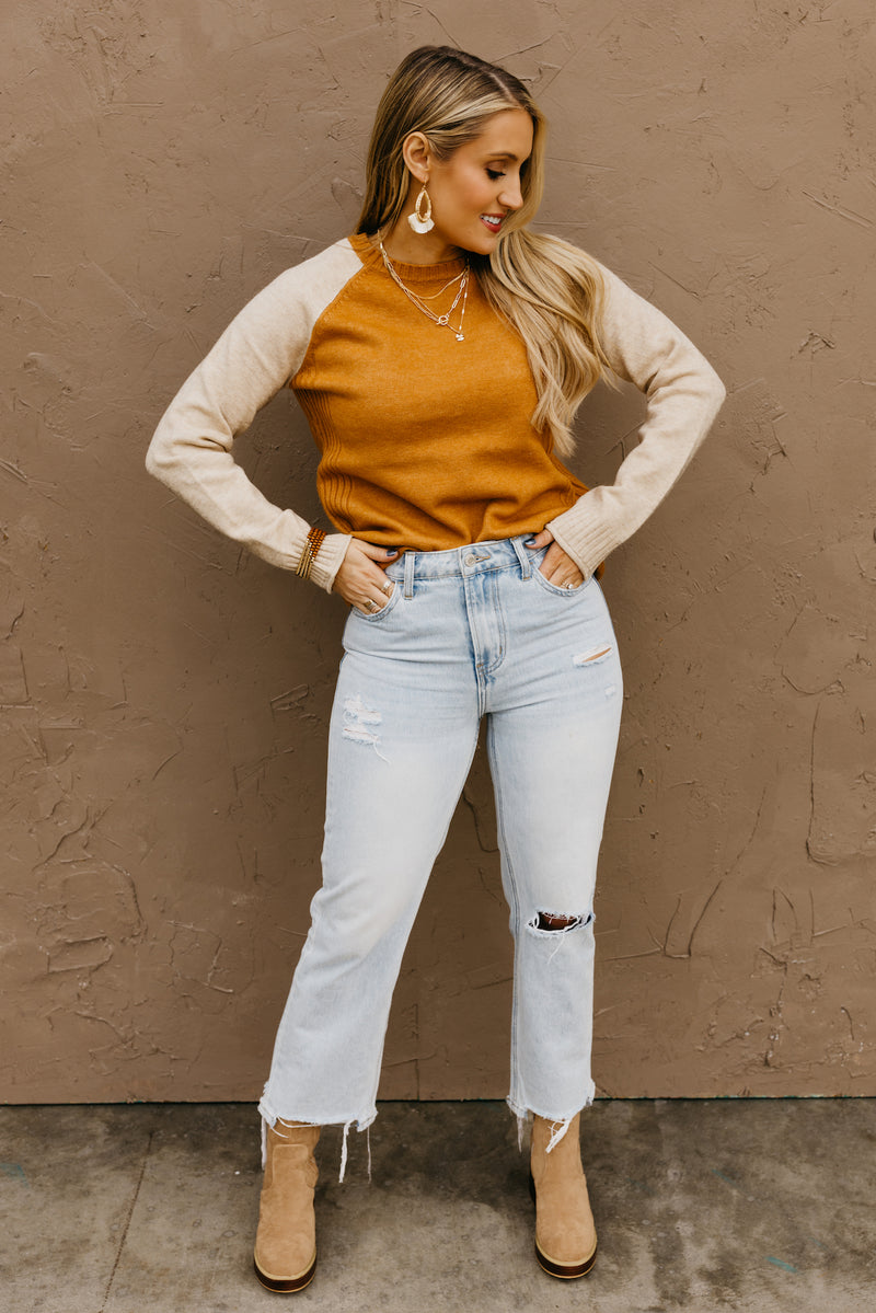 The Javon Raglan Sleeve Sweater