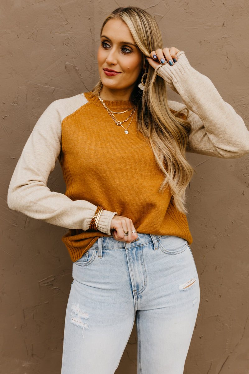 The Javon Raglan Sleeve Sweater