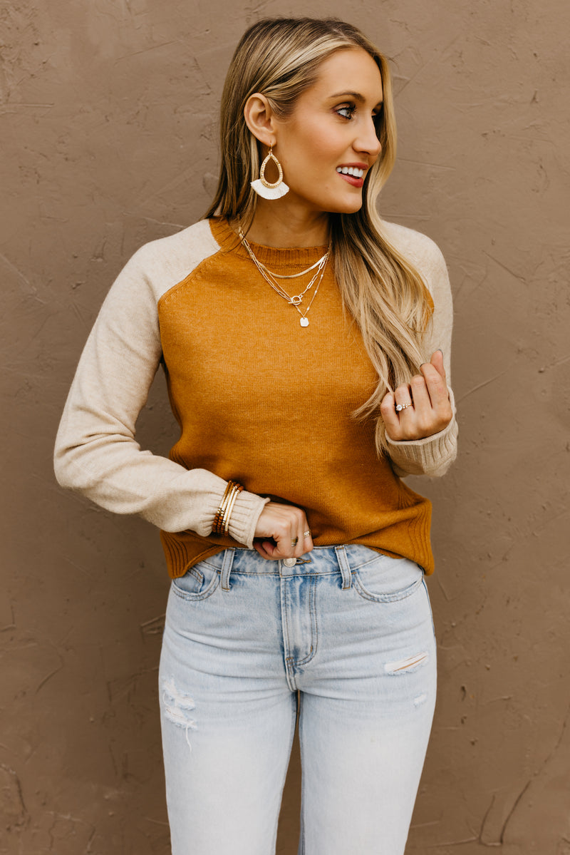 The Javon Raglan Sleeve Sweater