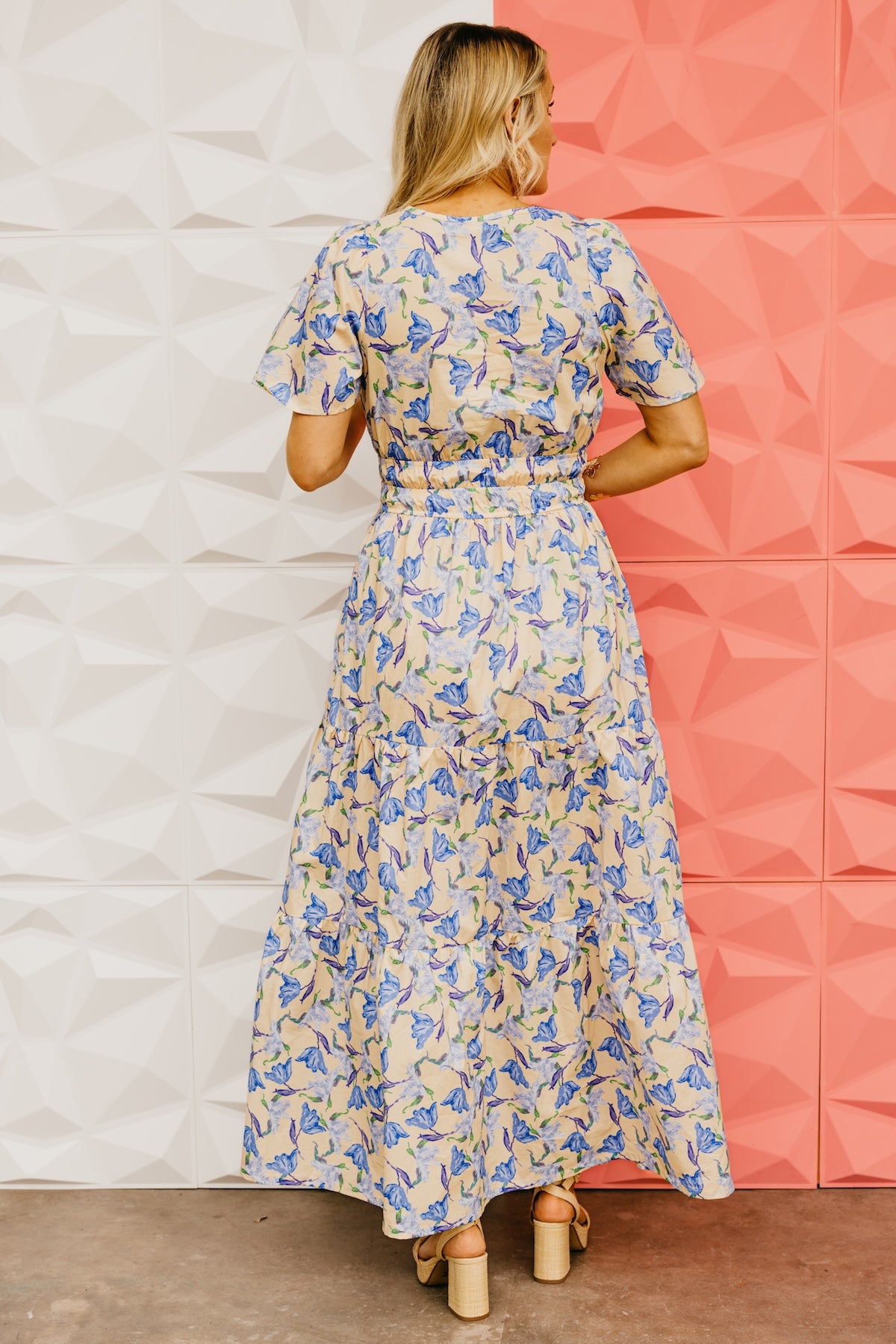 The Janie Woven Floral Maxi Dress