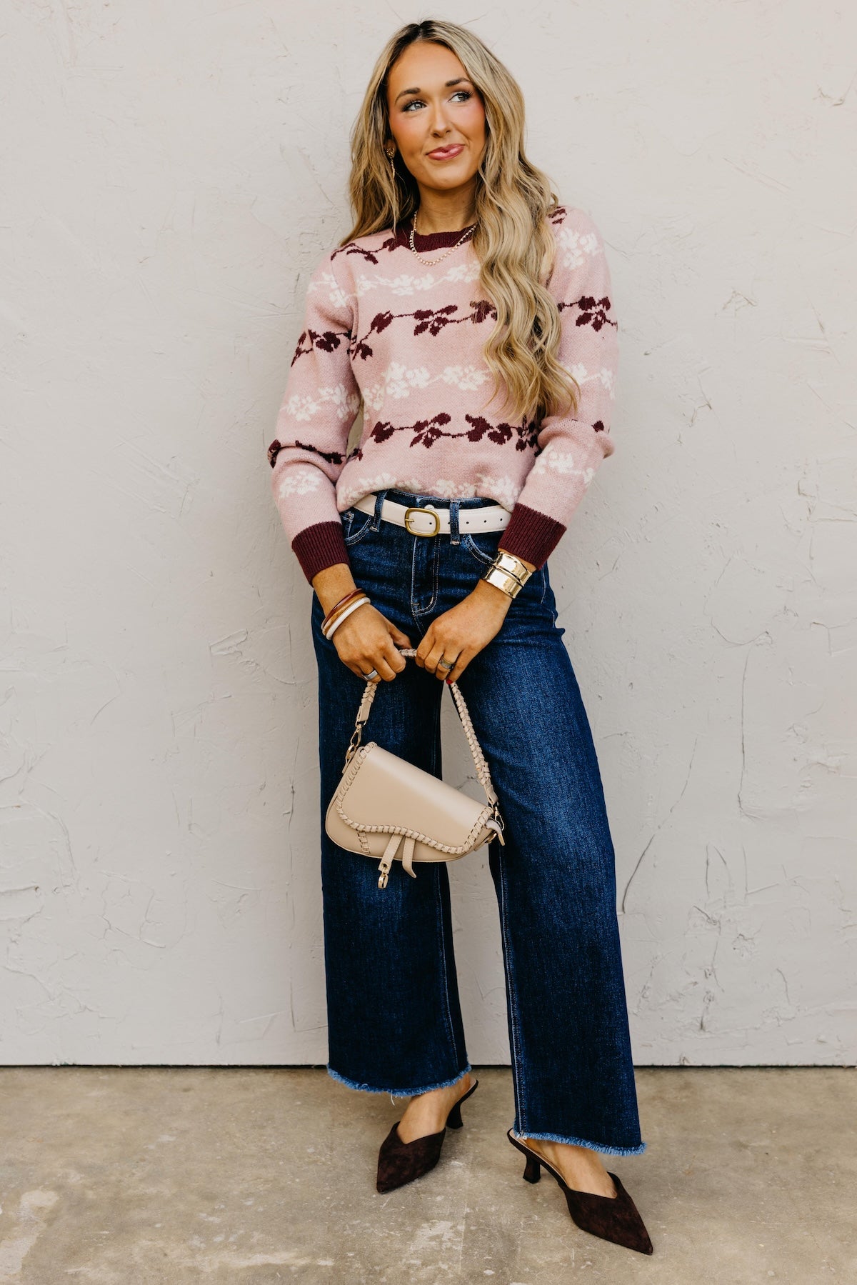 The Merrick Floral Sweater