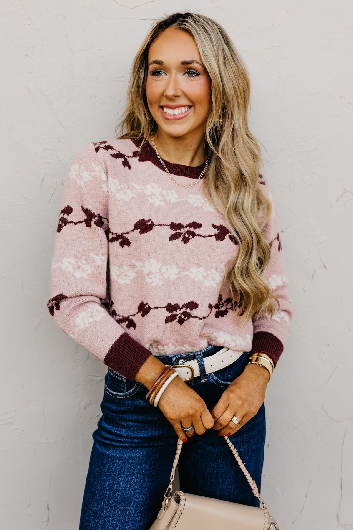 The Merrick Floral Sweater