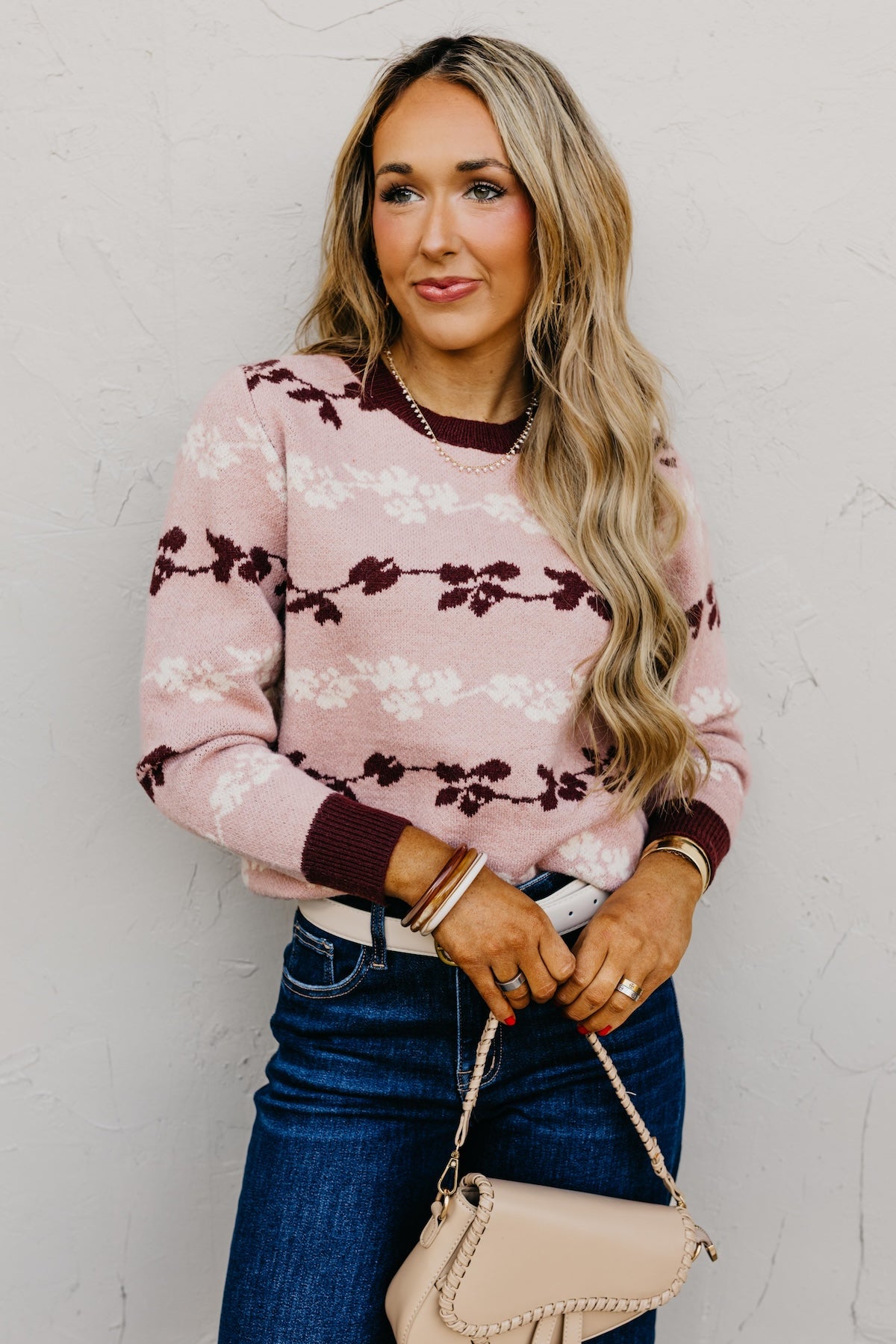 The Merrick Floral Sweater