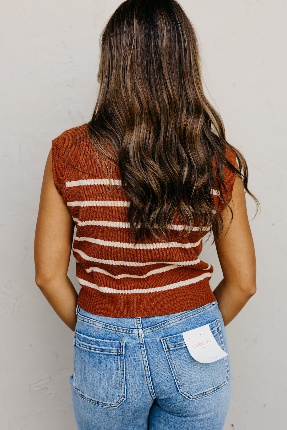 The Joseph Sleeveless Stripe Sweater