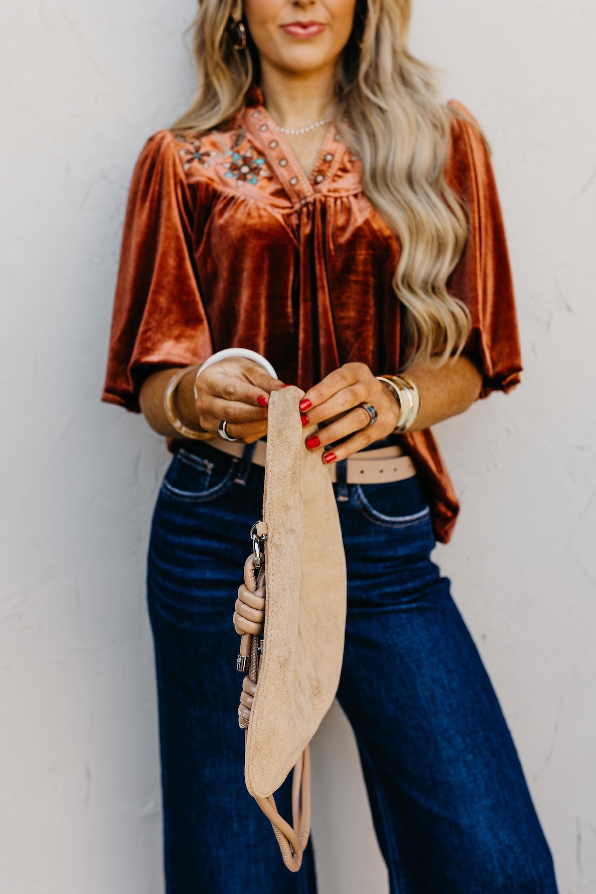 The Francey Suede Shoulder Bag