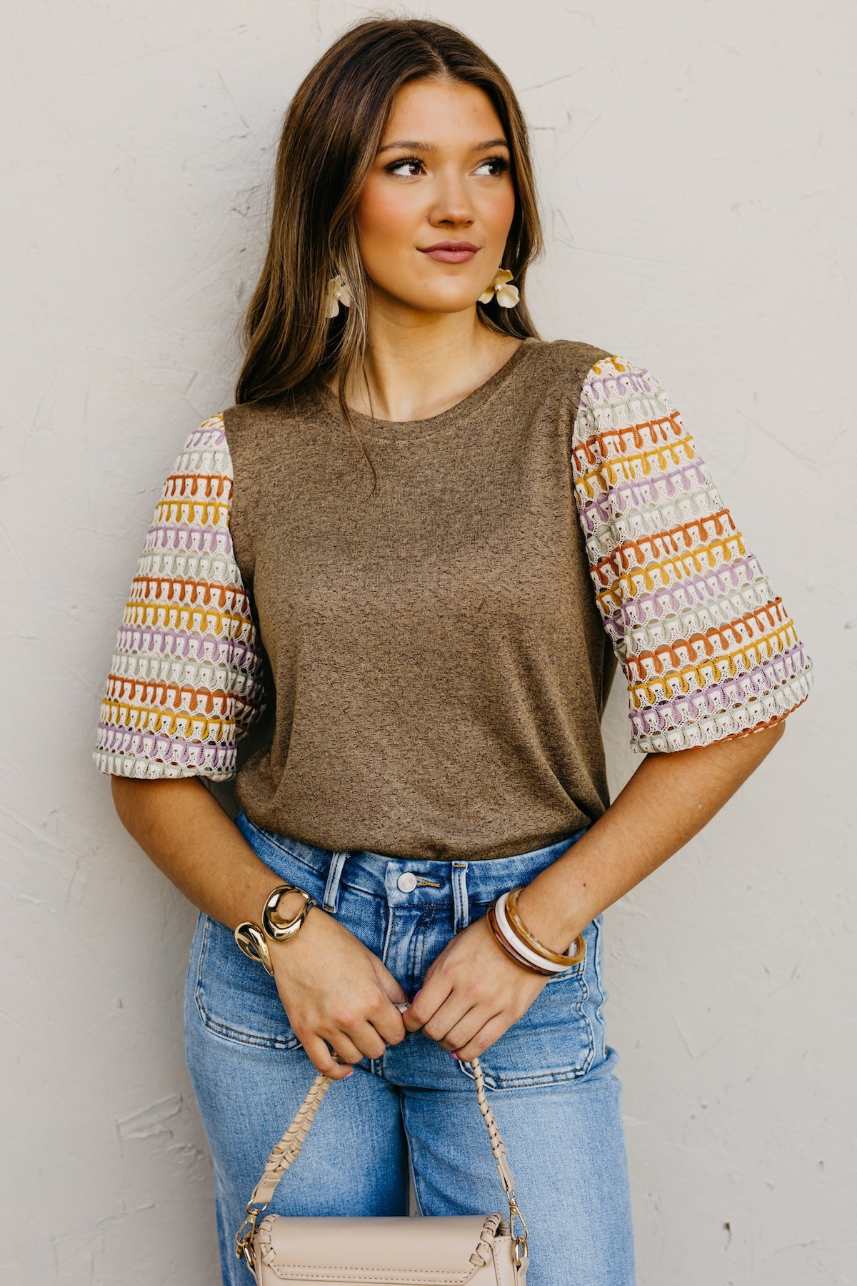 The Brixton Puff Sleeve Knit Top
