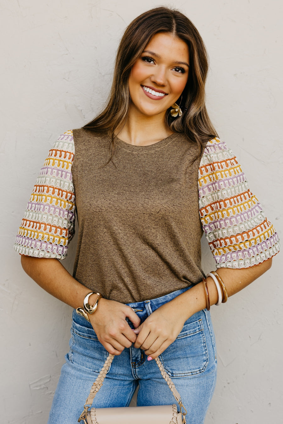 The Brixton Puff Sleeve Knit Top