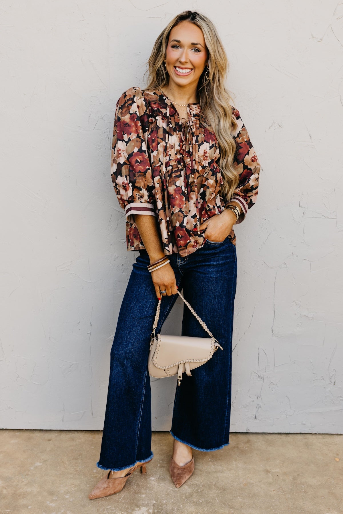 The Ivy Floral Peplum Top