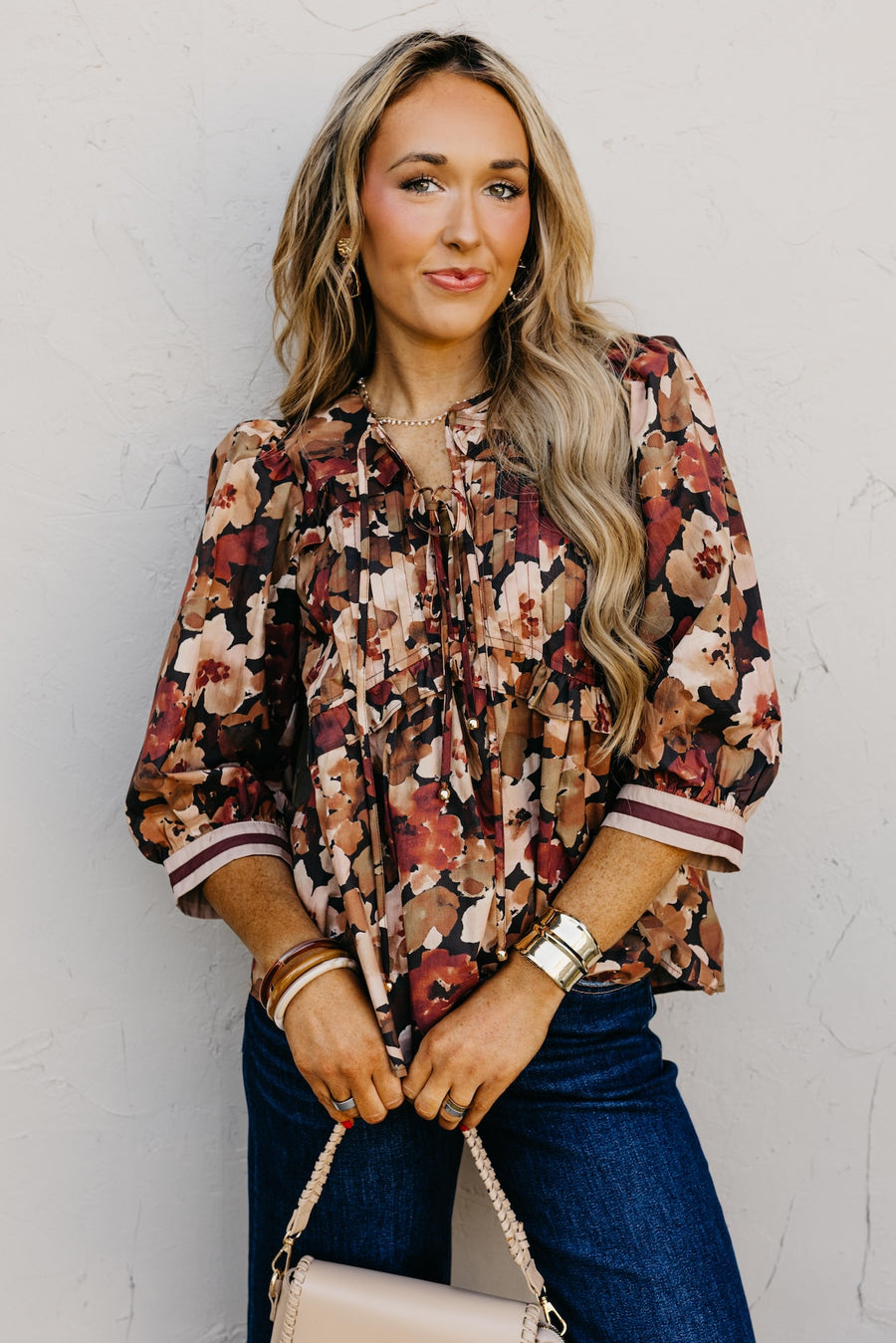 The Ivy Floral Peplum Top